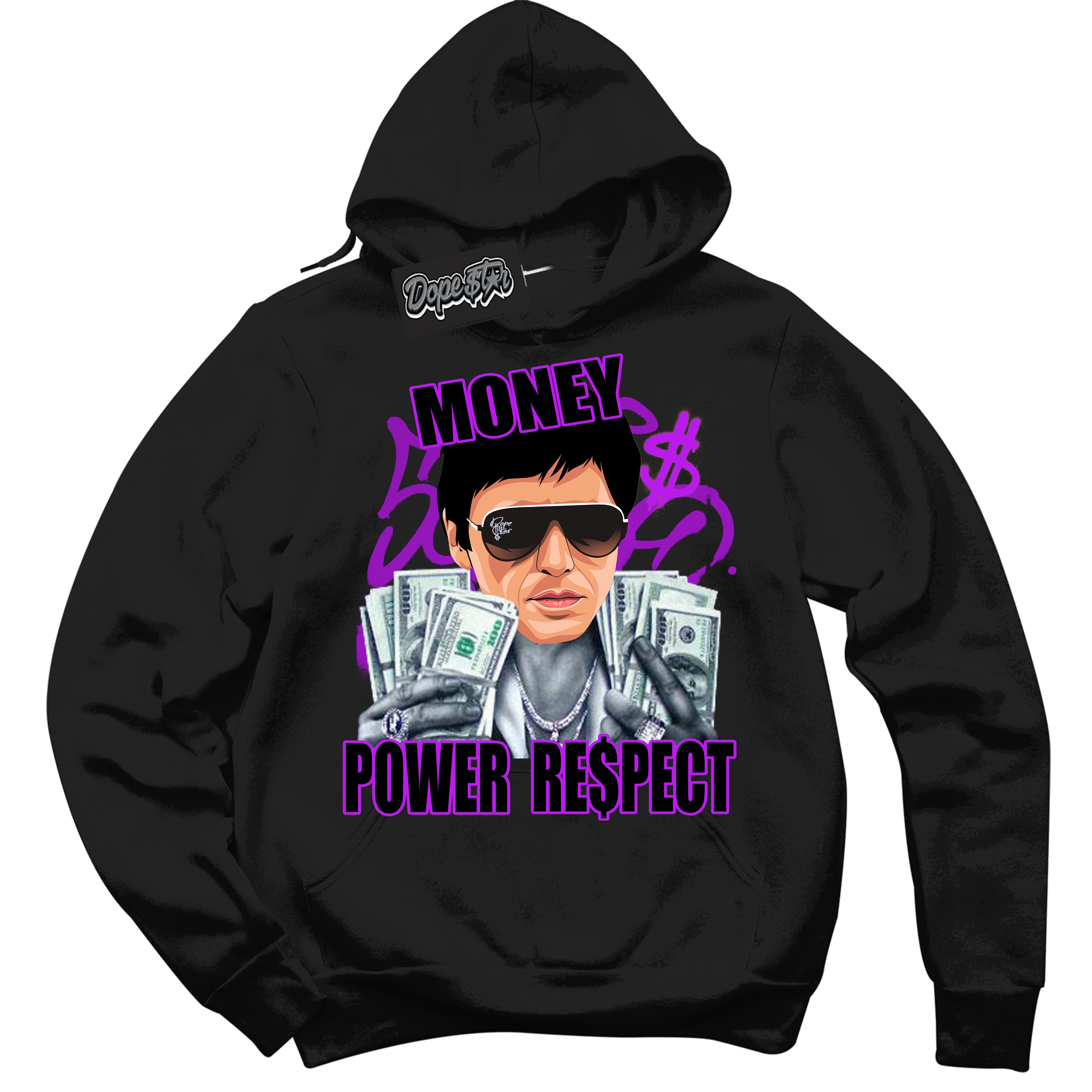 Cool Black Hoodie with “ Tony Montana ” design that Perfectly Matches RTKT Genesis Dunk Sneakers.