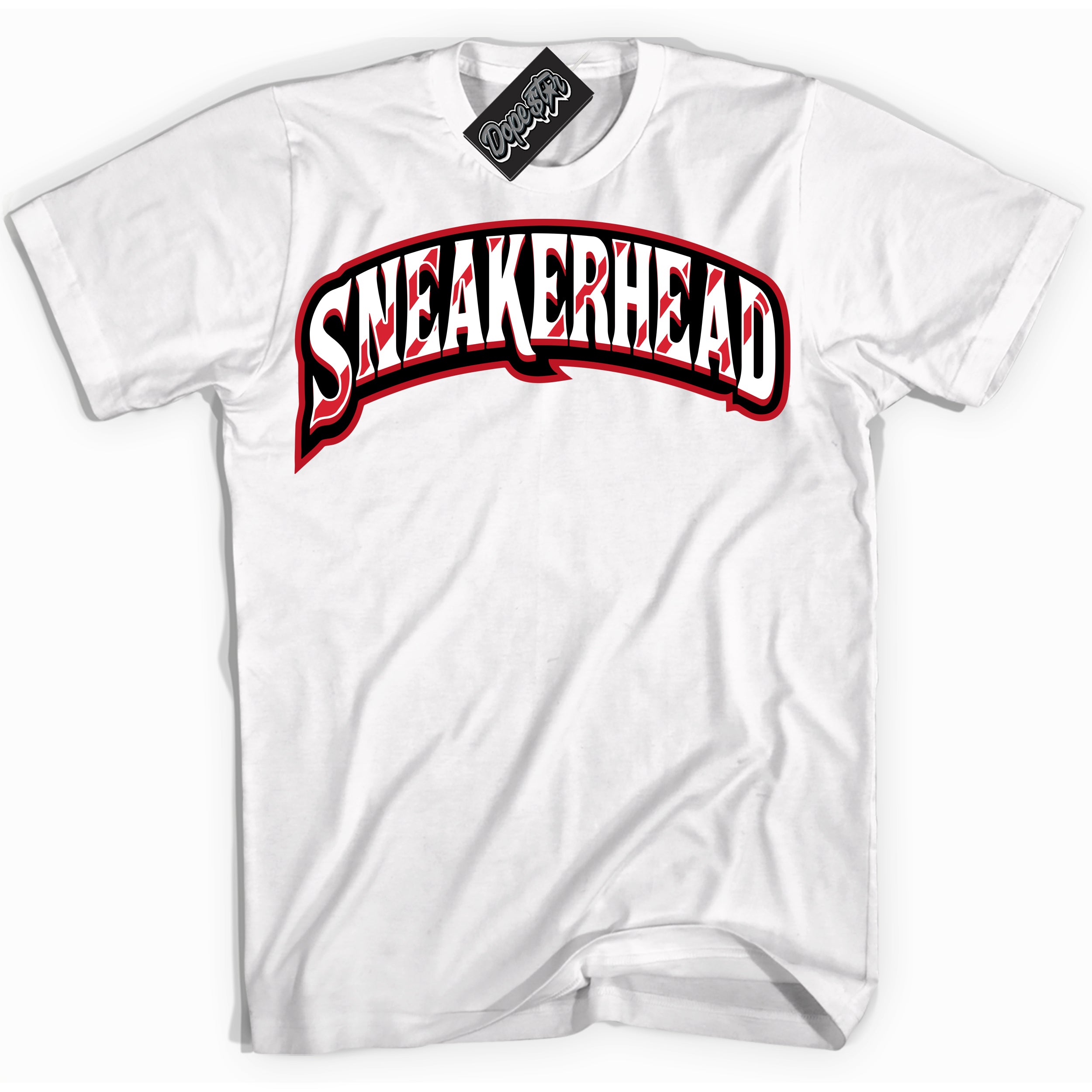 Cool White Shirt with “ Sneakerhead ” design that perfectly matches Black Dragon Red Dunk.
