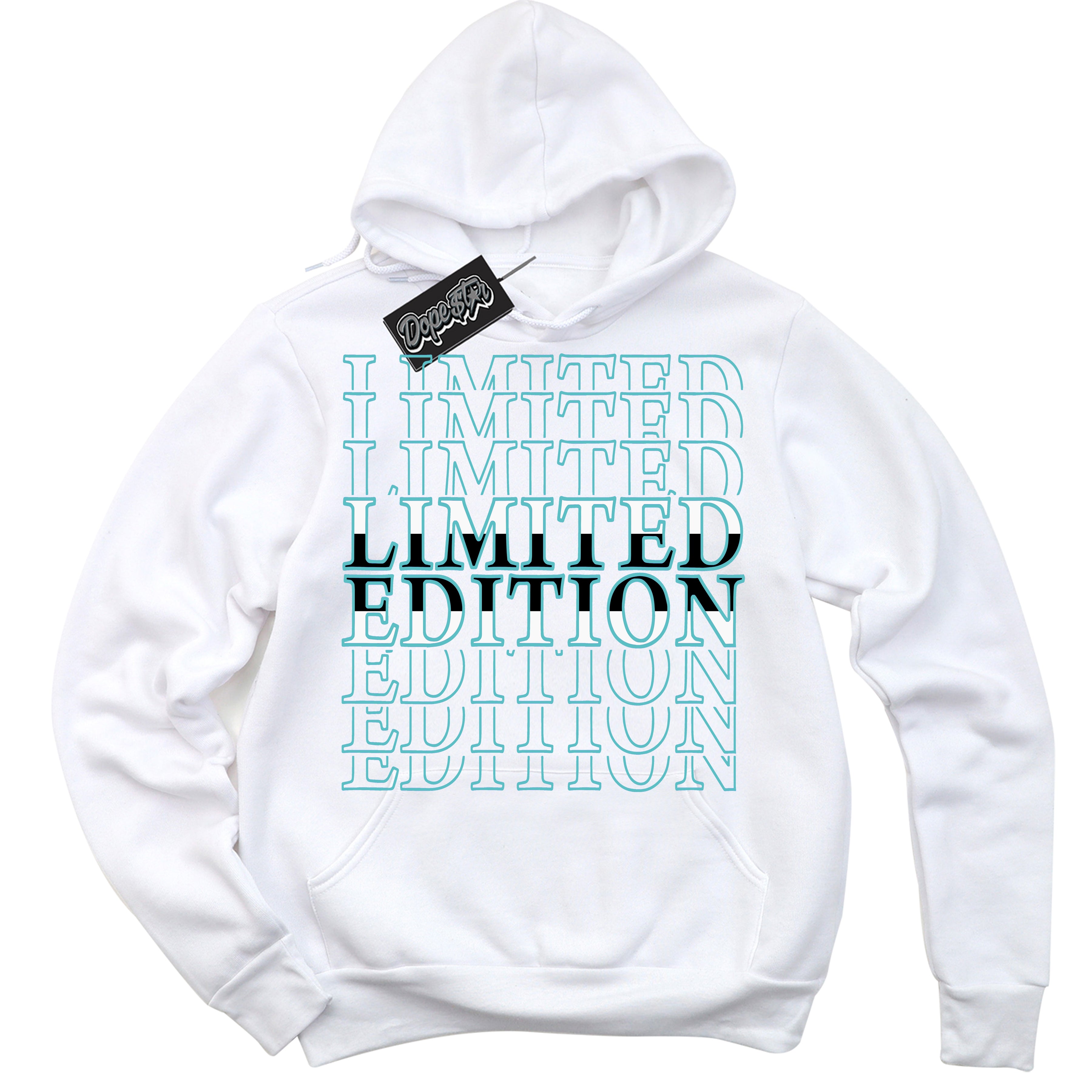 Dunk Low Retro Black Dusty Cactus 'Limited Edition' Hoodie - White Streetwear Mockup | Sneakerhead Sweatshirt Matching Dunk Low Retro Black Dusty Cactus | Limited Edition Urban Streetwear for Sneaker Matching OOTD | Outfits that pair perfectly with your ND Low Retro Black Dusty Cactus | Sneakerhead Fashion Must-Have Apparel for Men and Women.