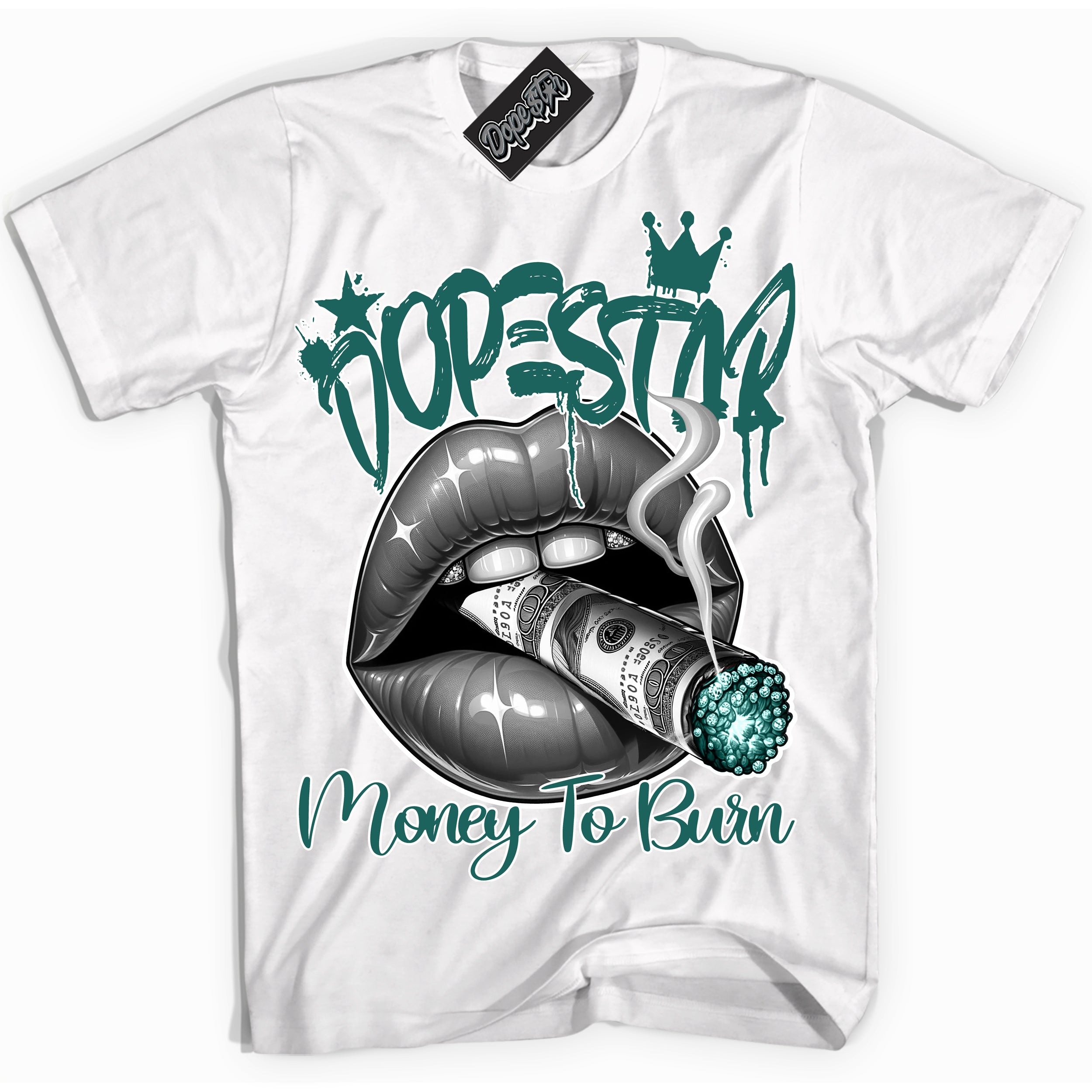 Cool White Shirt with “ Money To Burn” design that perfectly matches Next Nature Bicoastal Sneakers.