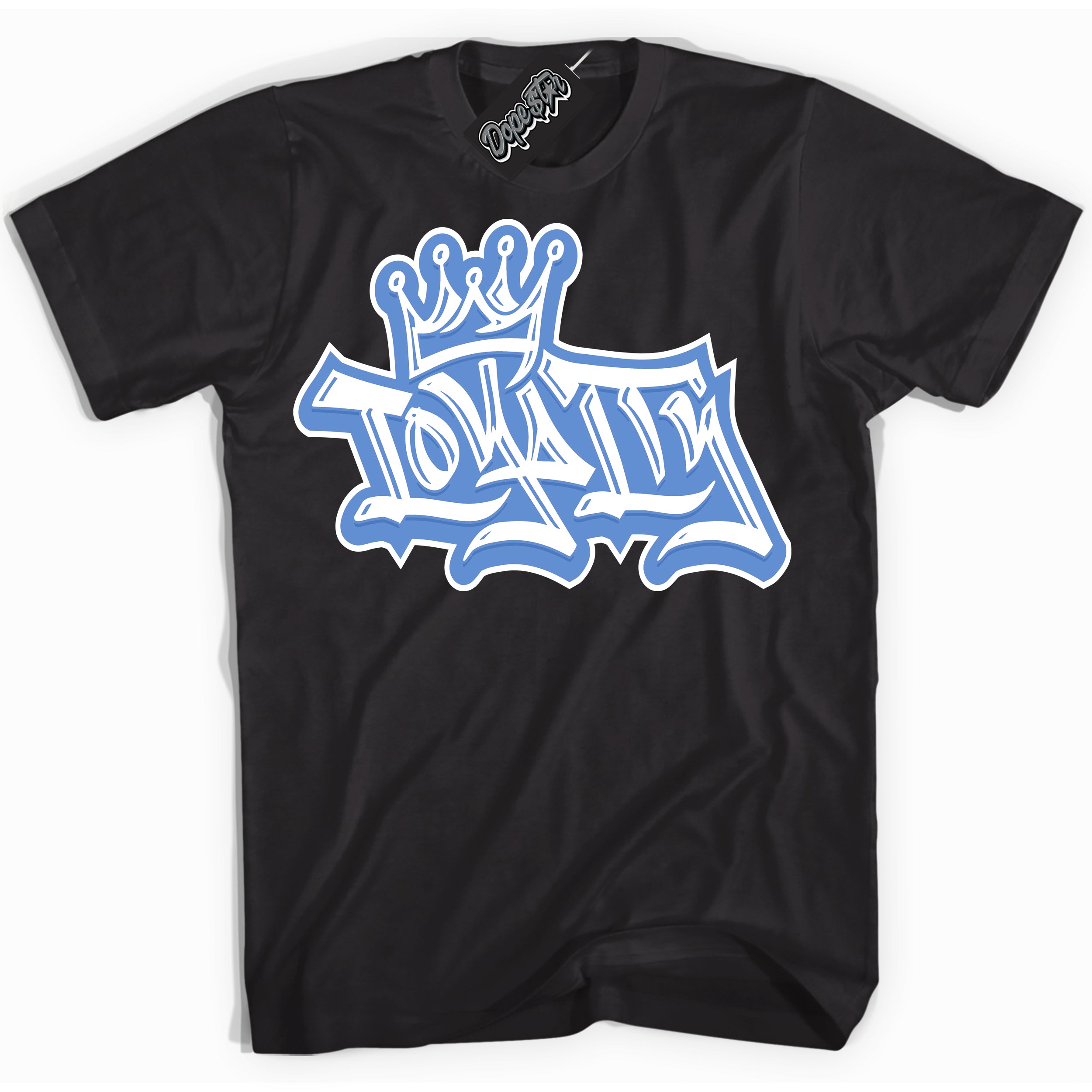 Cool Black Shirt with “ Loyalty Crown ” design that perfectly matches Polar Blue Dunk.