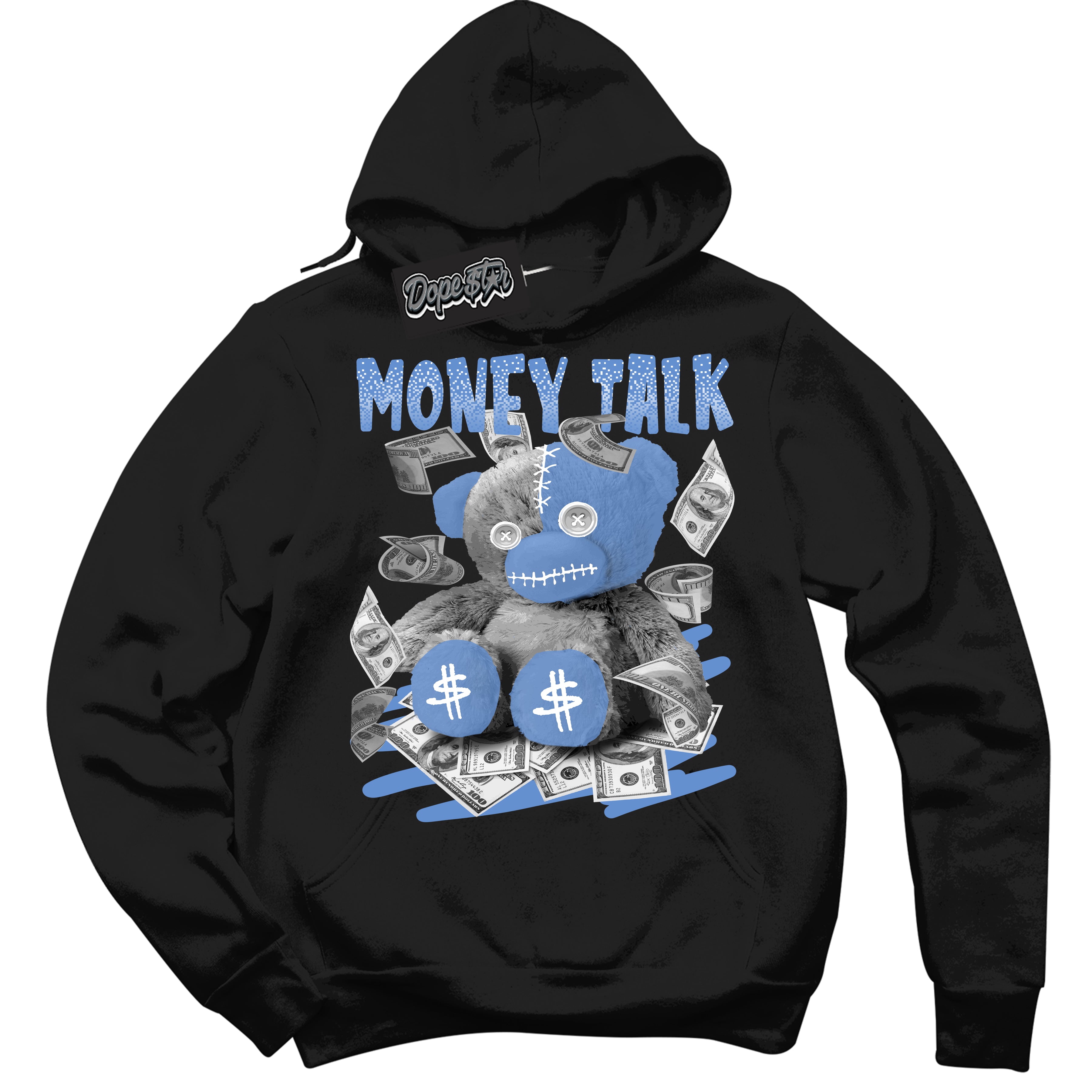 Money Talk Bear Polar Blue Dunk Shirt by Dope Star Clothing® will Match Polar Blue Dunk. Sneaker Clothing to Match the latest Dunks.