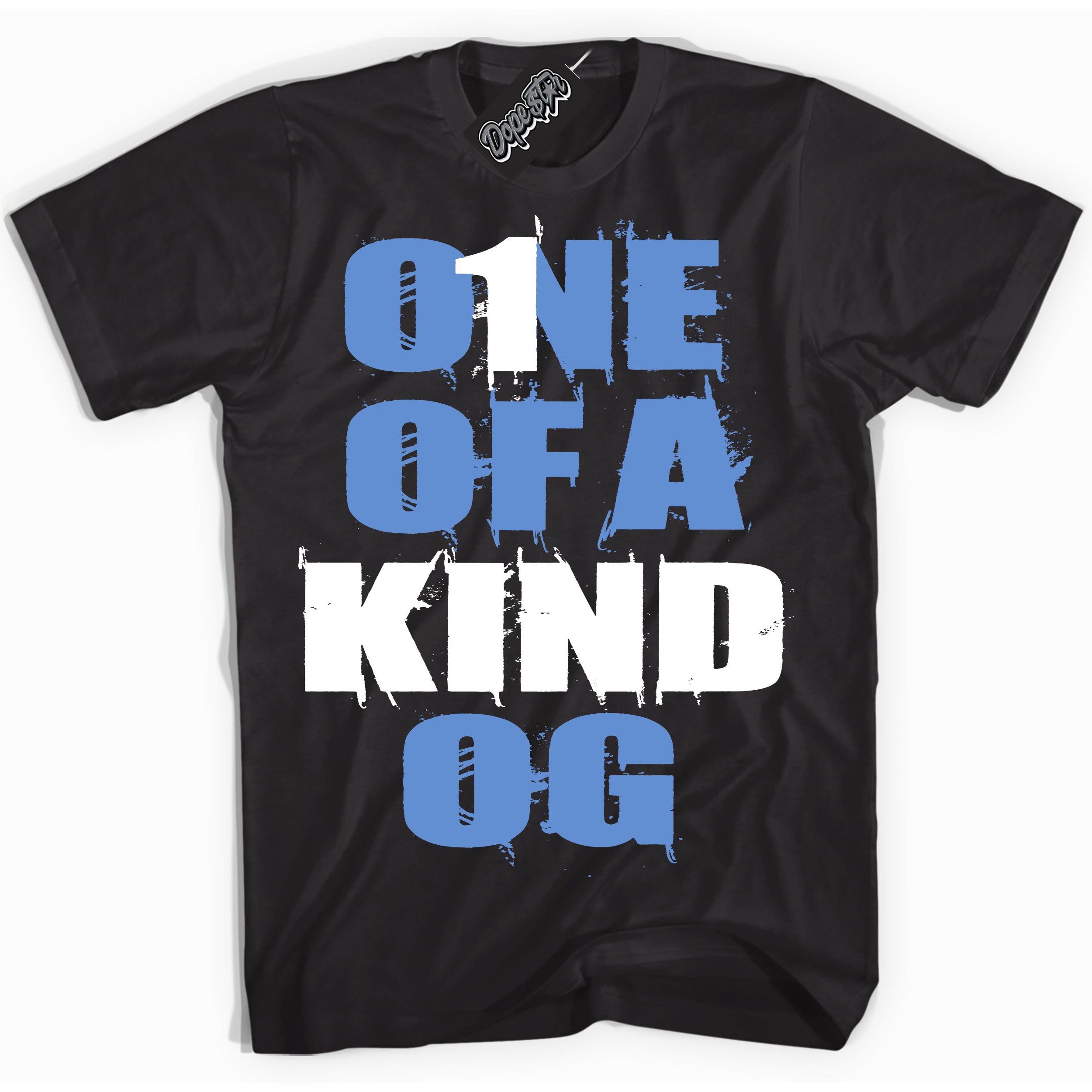Cool Black Shirt with “ One Of A Kind ” design that perfectly matches Polar Blue Dunk.