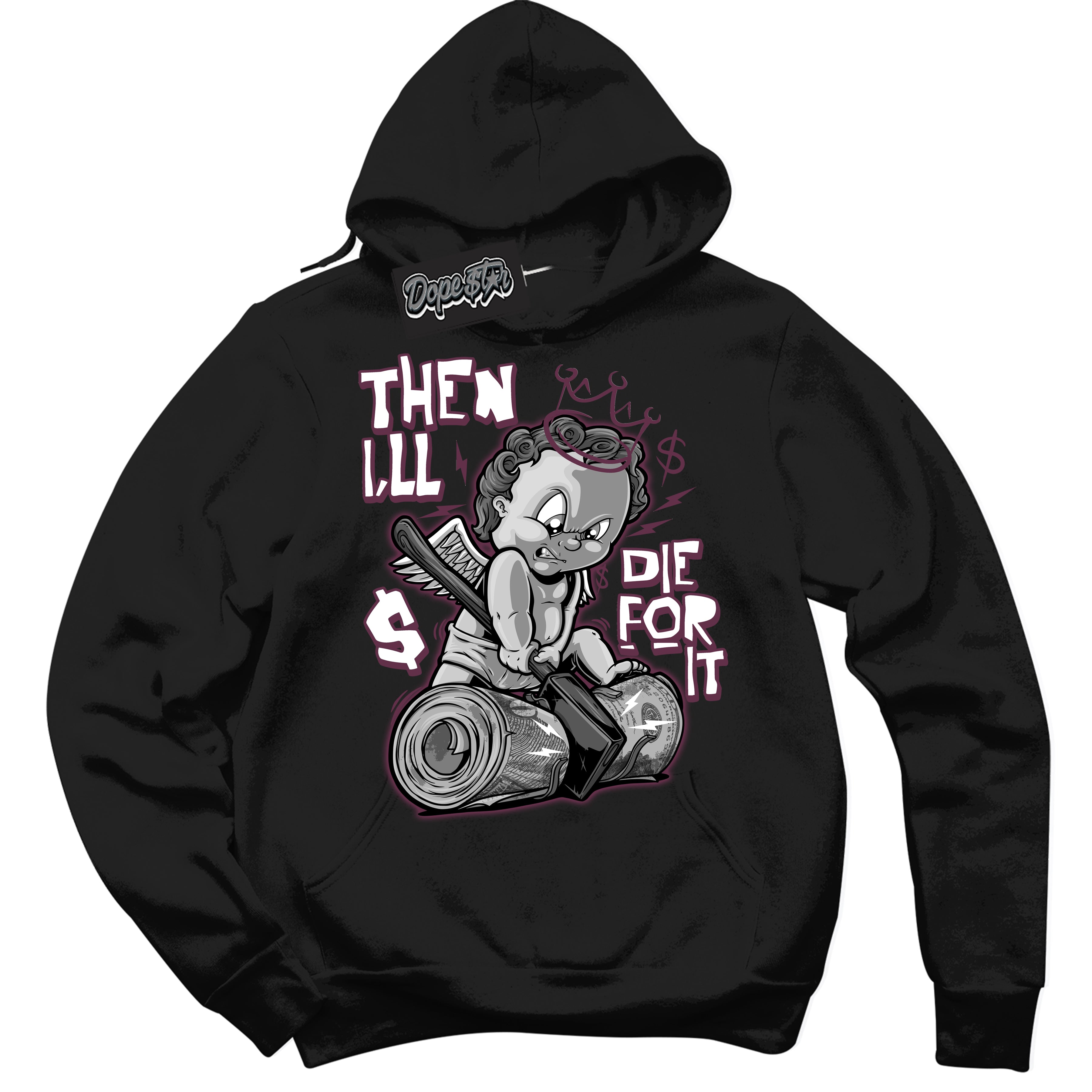 Cool Black Hoodie with “Then I'll” design that Perfectly Matches White Viotech Dunks.