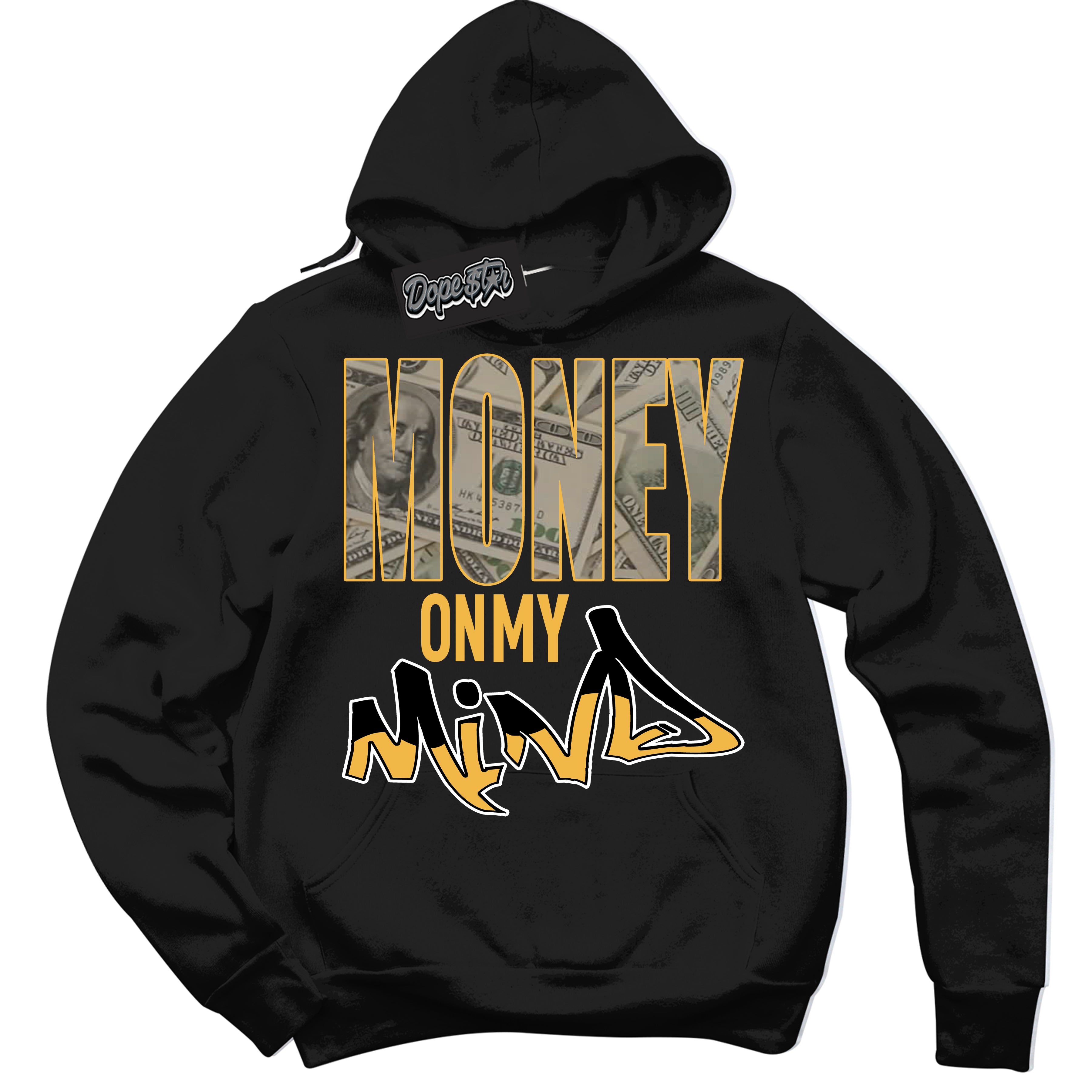 Dunk High Wu-Tang 'Money On My Mind' Hoodie - Black Streetwear Mockup | Sneakerhead Sweatshirt Matching Dunk High Wu-Tang | Limited Edition Urban Streetwear for Sneaker Matching OOTD | Outfits that pair perfectly with your ND High Wu-Tang | Sneakerhead Fashion Must-Have Apparel for Men and Women.