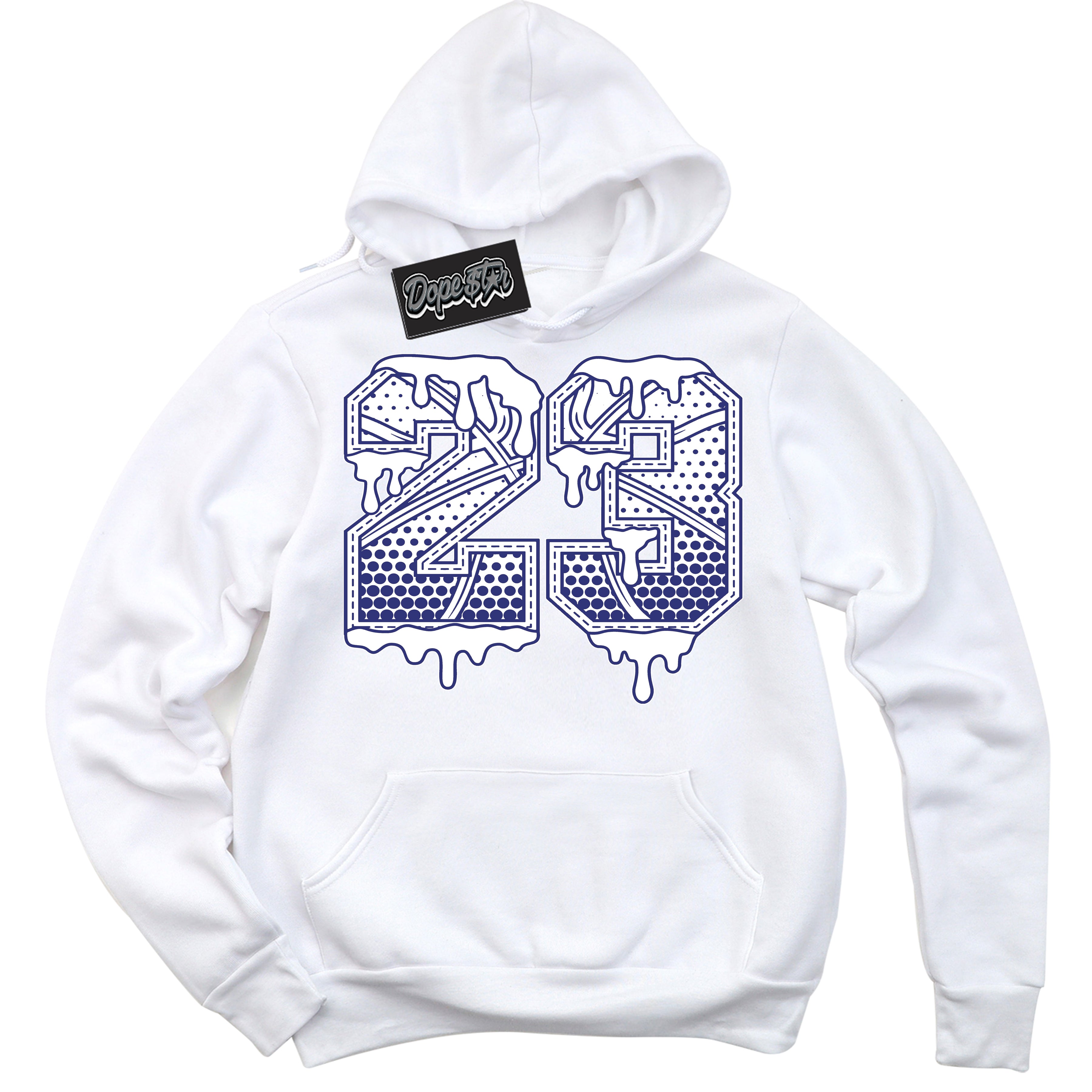 Cool White Hoodie with “ 23 Ball ” design that Perfectly Matches Concord Dunk.
