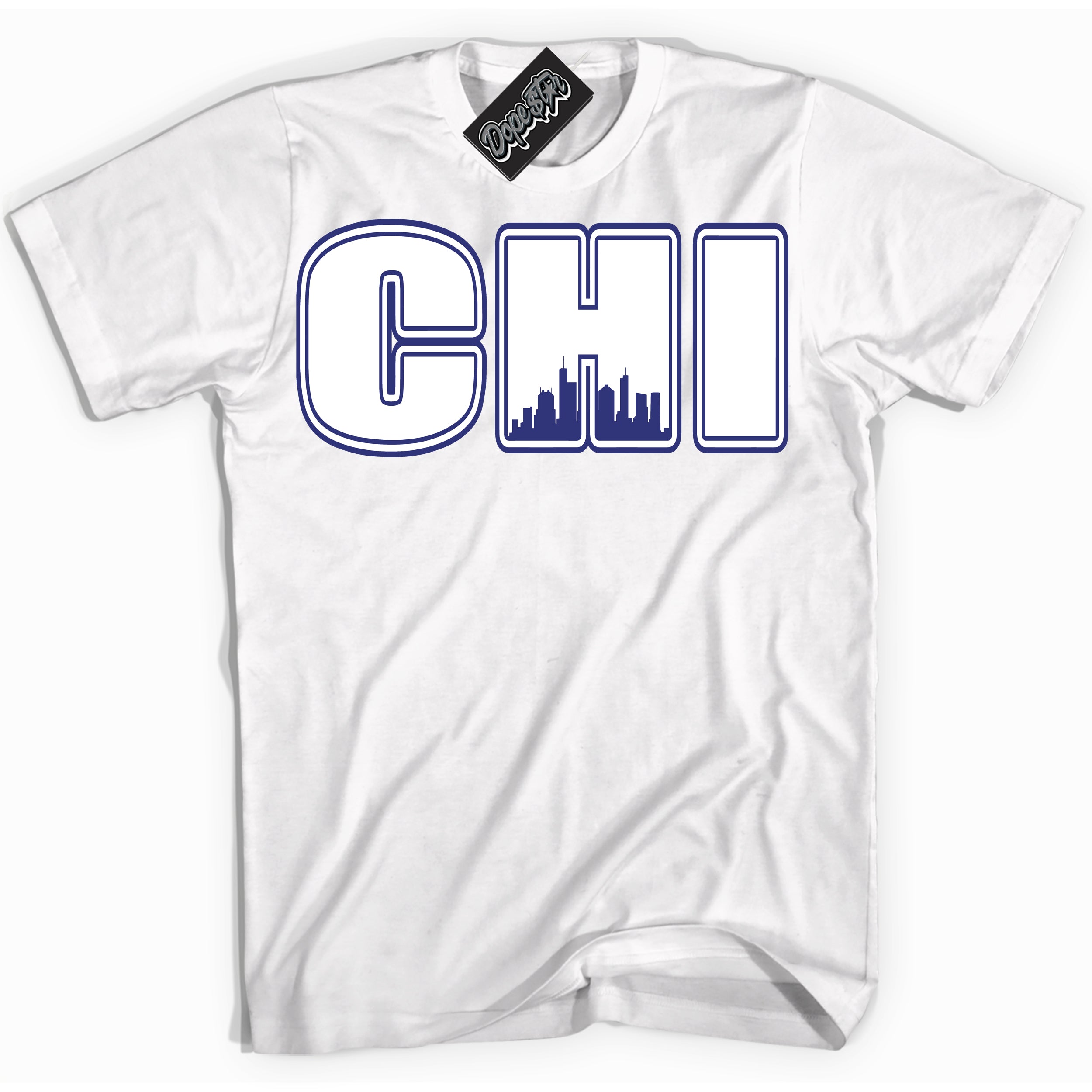 Cool White Shirt with “ Chicago ” design that perfectly matches Concord Dunk.
