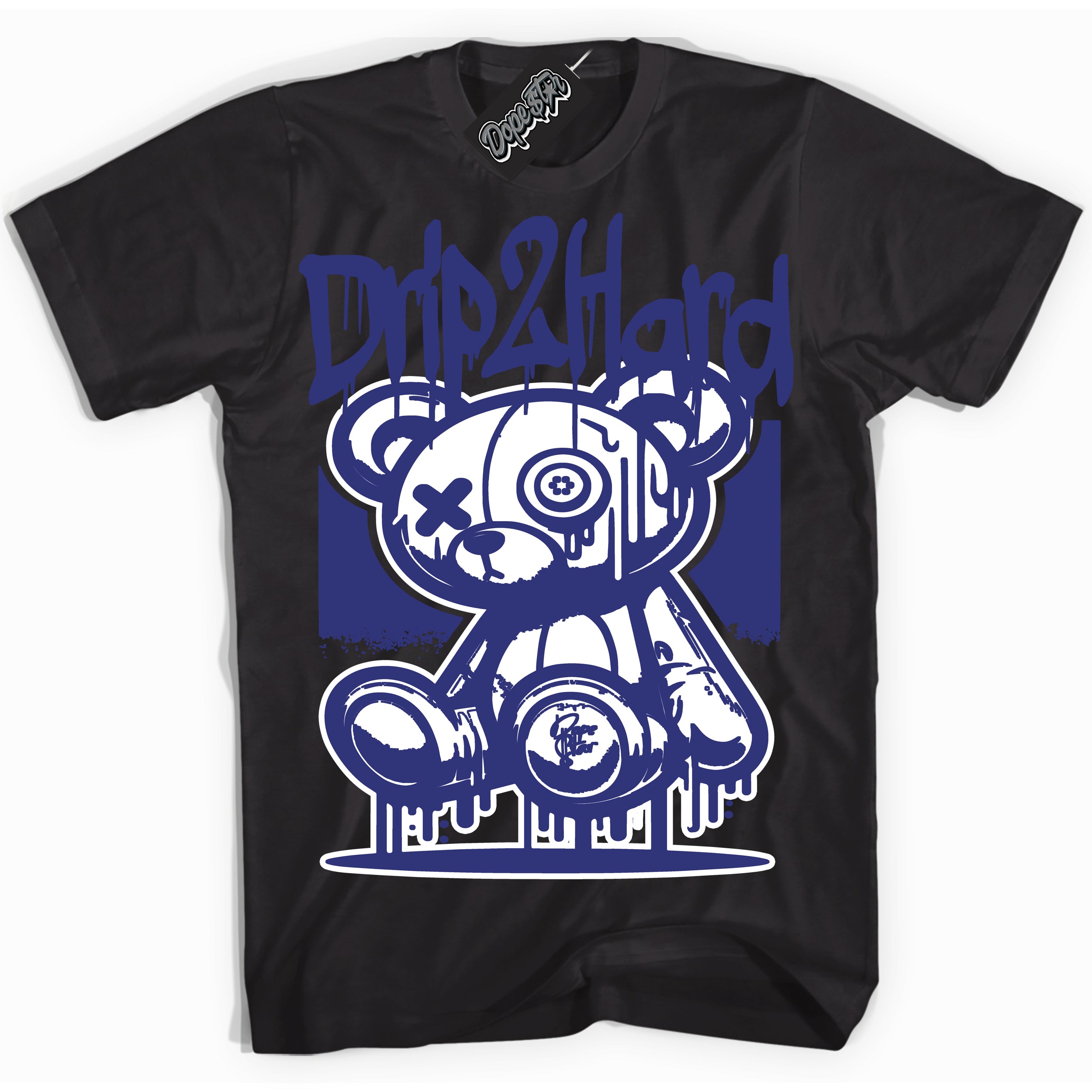 Cool Black Shirt with “ Drip 2 Hard ” design that perfectly matches Concord Dunk.