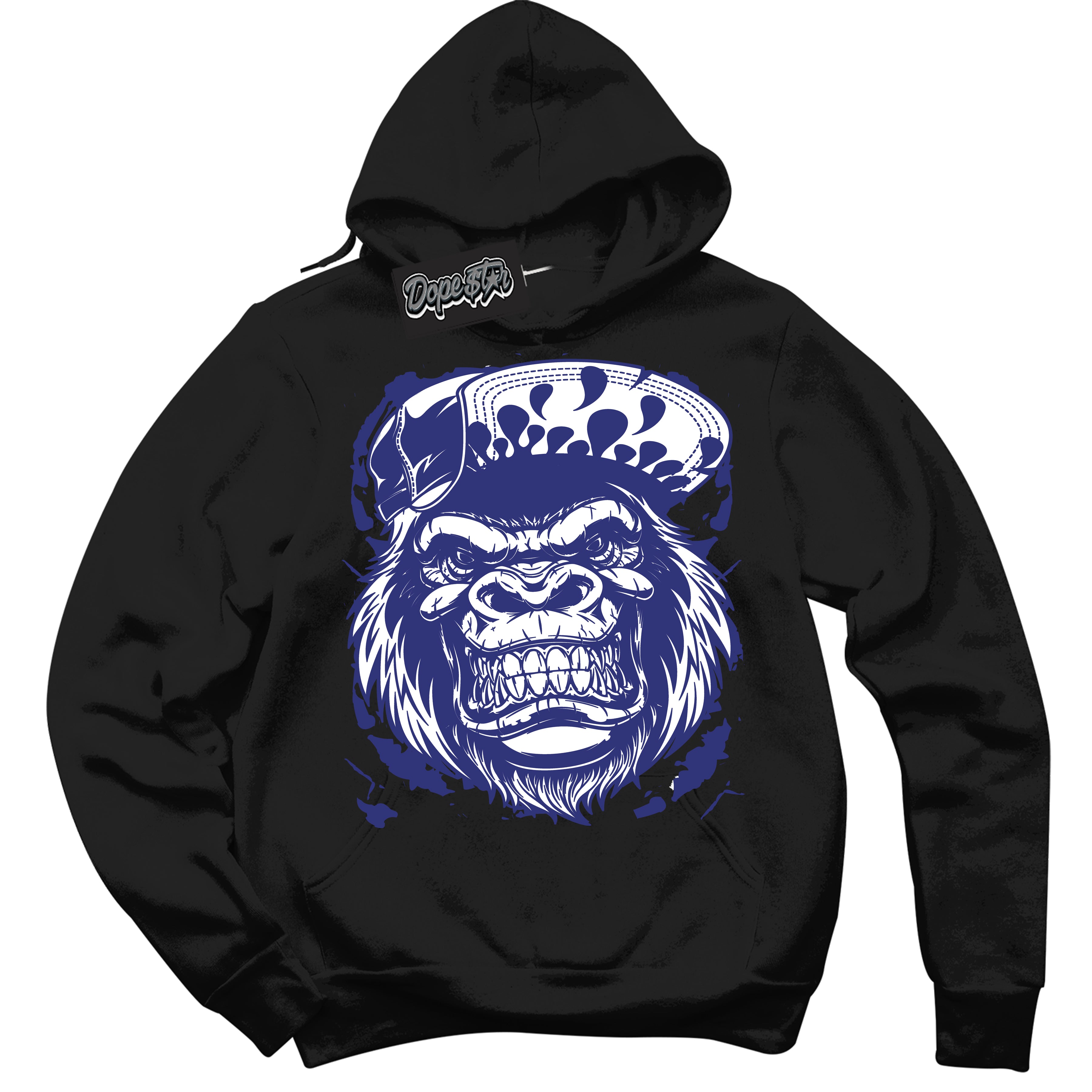 Cool Black Hoodie with “ Gorilla Beast ” design that Perfectly Matches Concord Dunk.