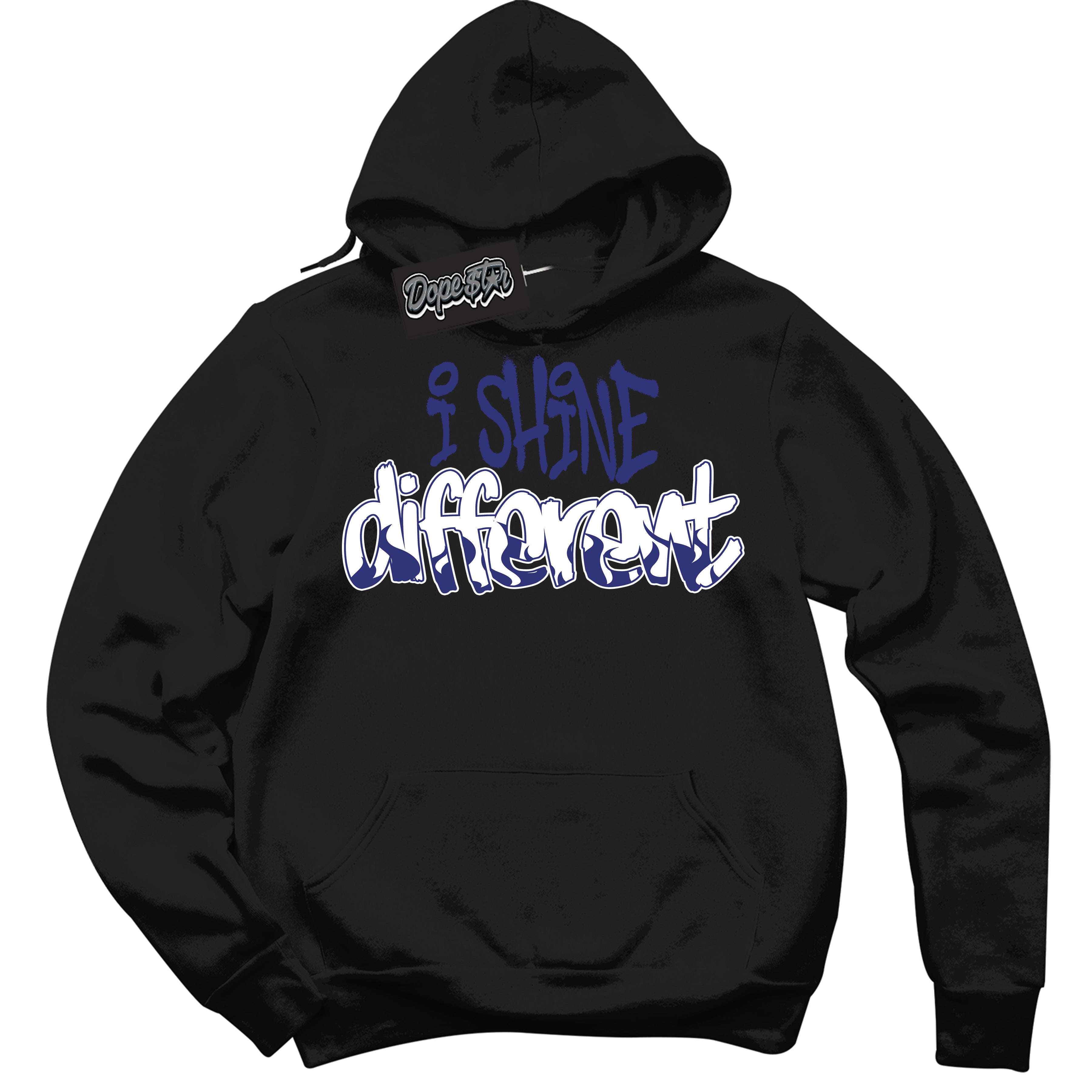 Cool Black Hoodie with “ I Shine Different ” design that Perfectly Matches Concord Dunk.