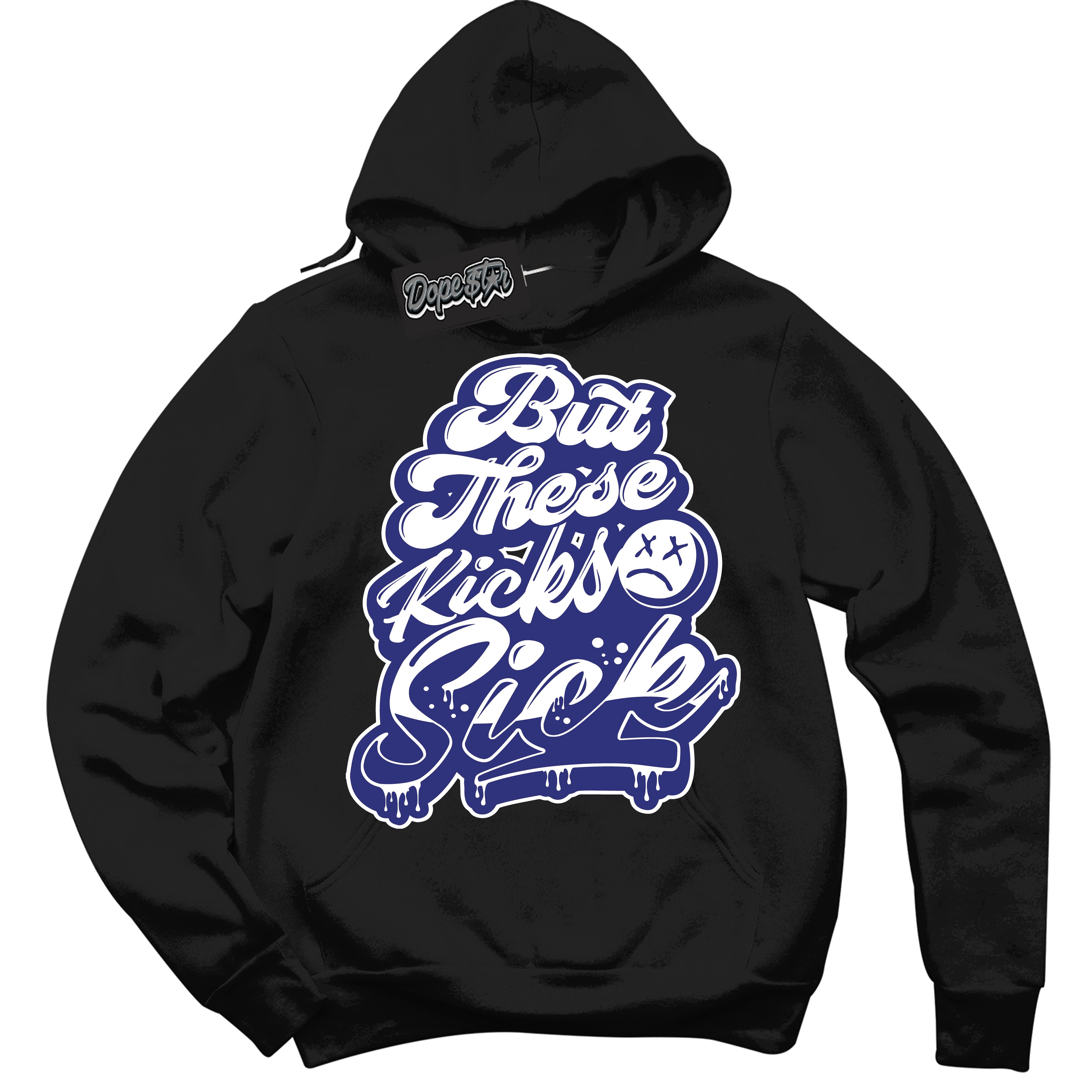 Cool Black Hoodie with “ Kick Sick ” design that Perfectly Matches Concord Dunk.