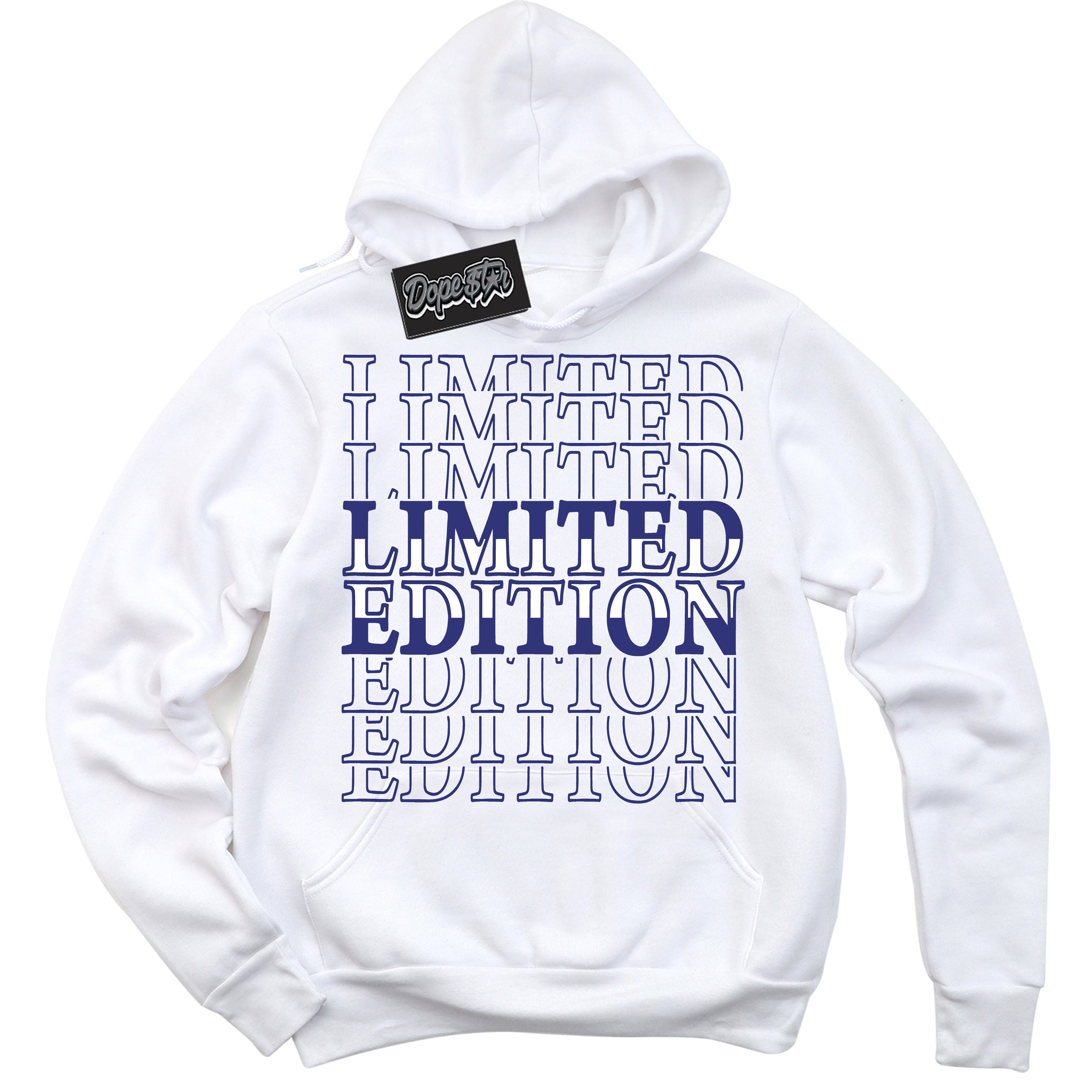 Cool White Hoodie with “ Limited Edition ” design that Perfectly Matches Concord Dunk.