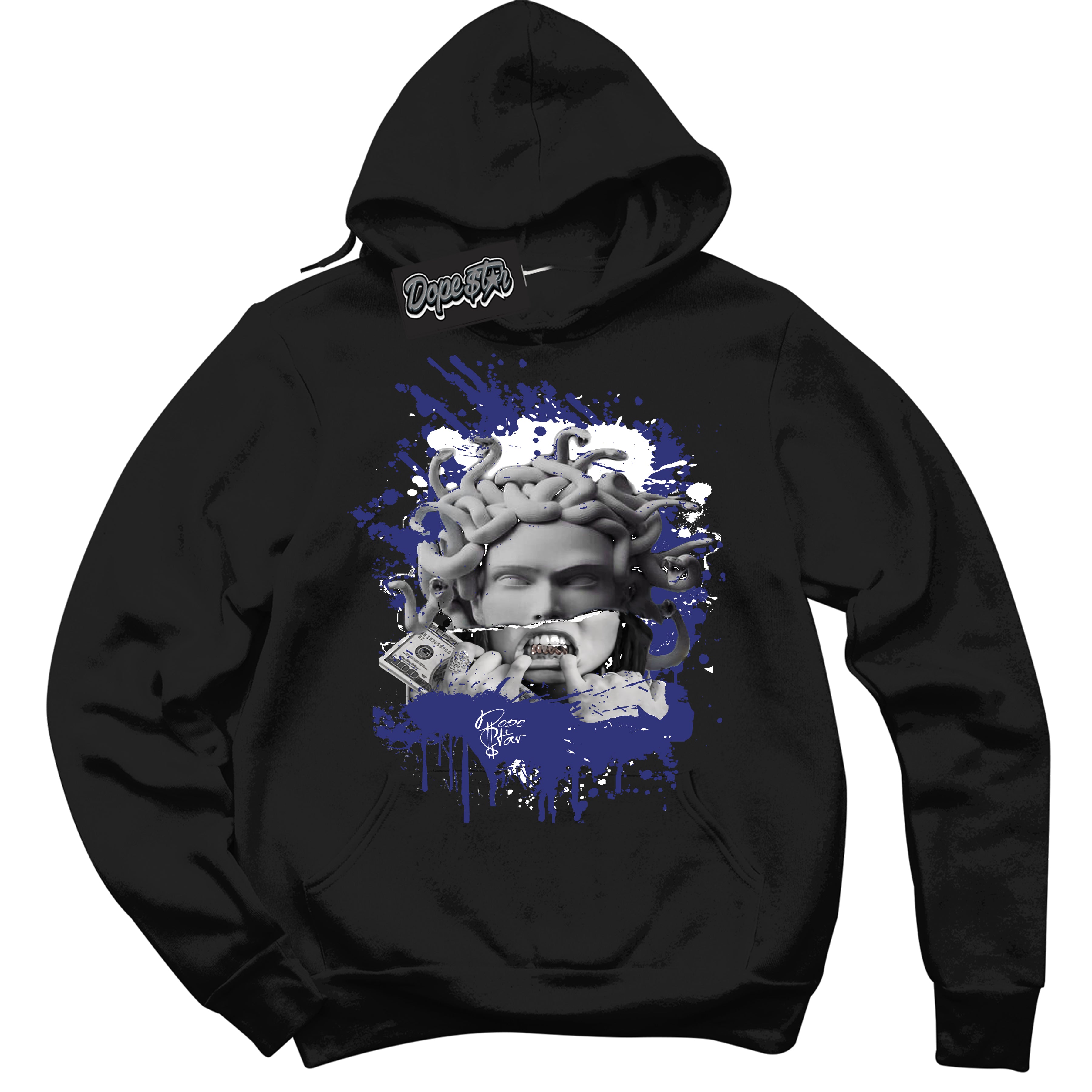 Cool Black Hoodie with “ Medusa ” design that Perfectly Matches Concord Dunk.