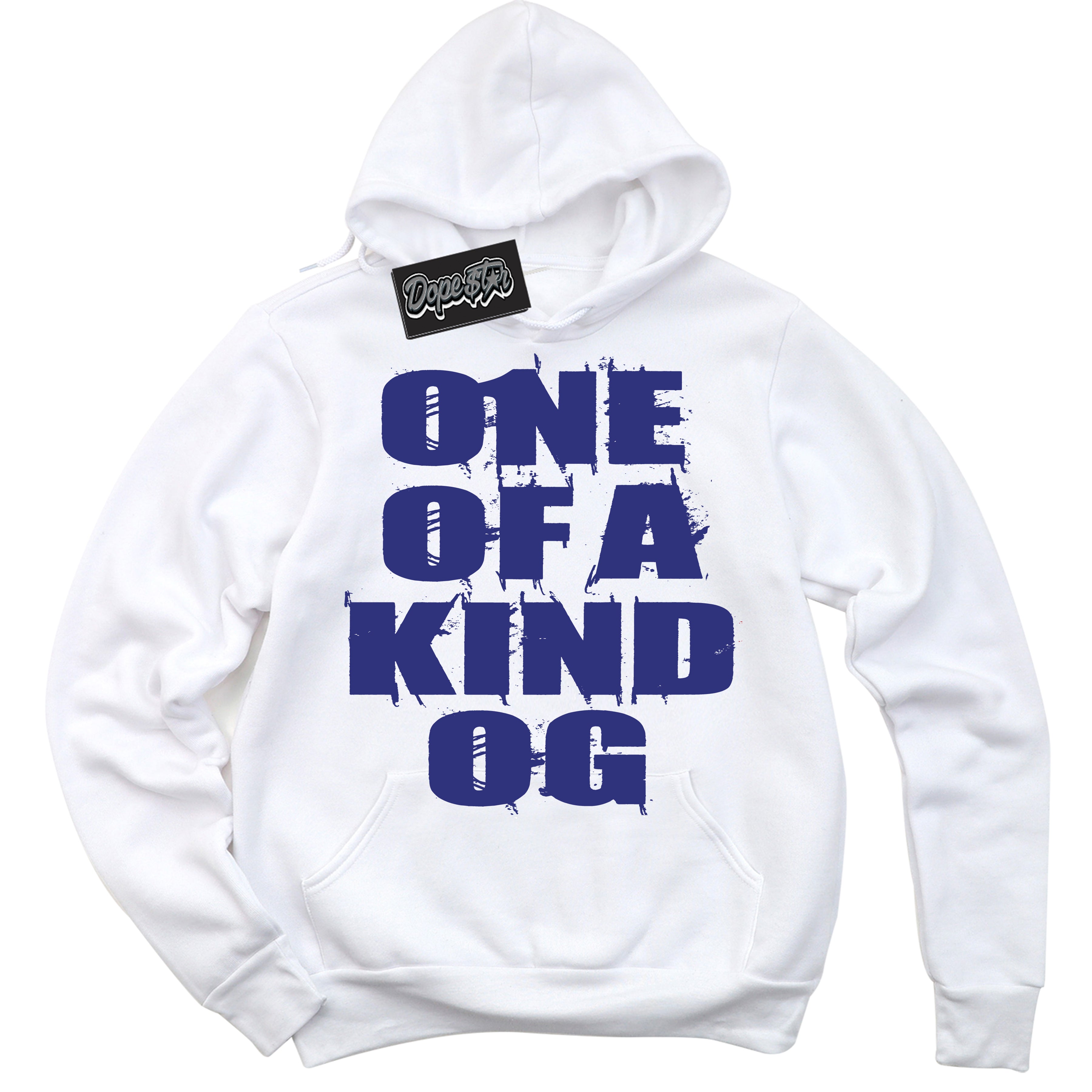 Cool White Hoodie with “ One Of A Kind ” design that Perfectly Matches Concord Dunk.
