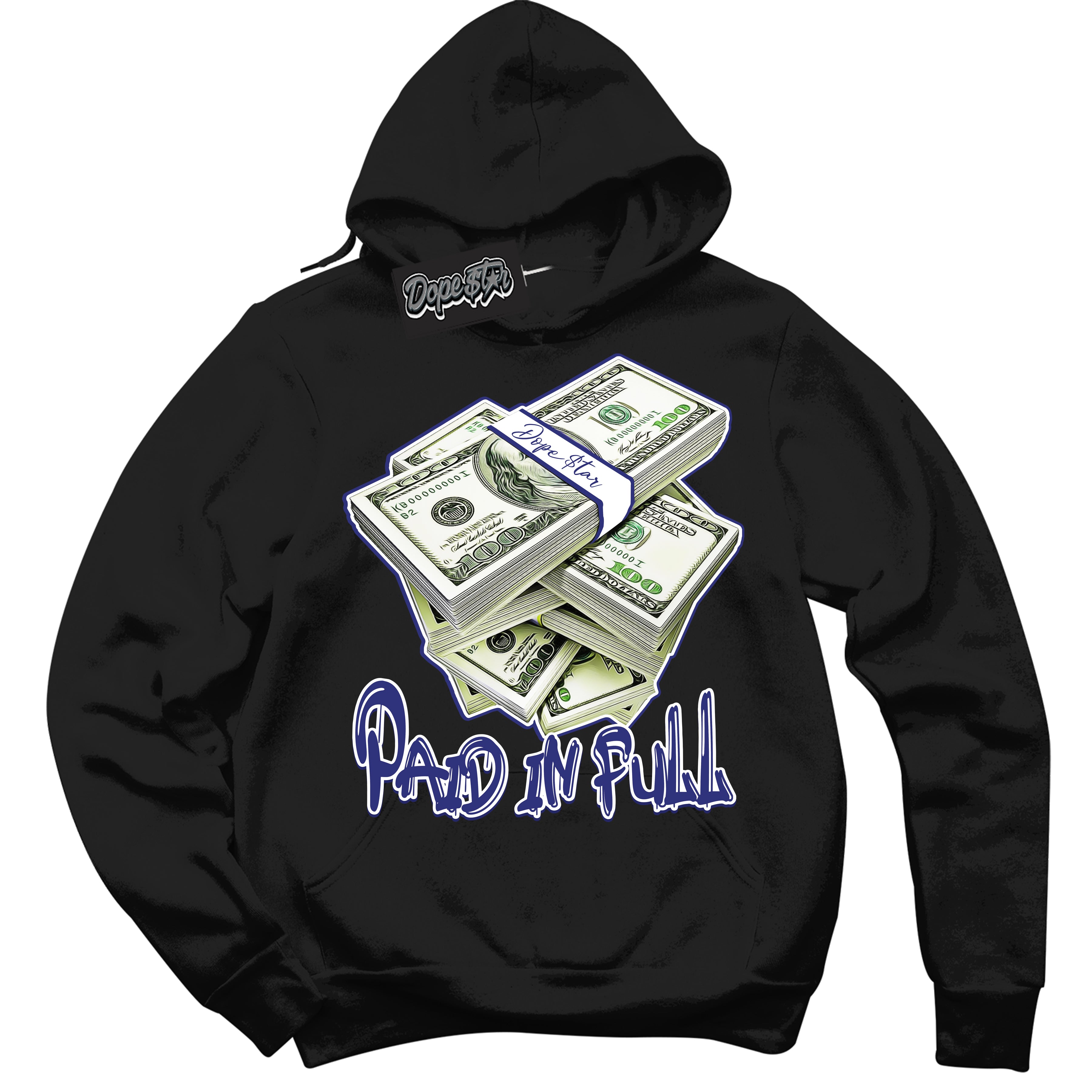 Cool Black Hoodie with “ Paid In Full ” design that Perfectly Matches Concord Dunk.