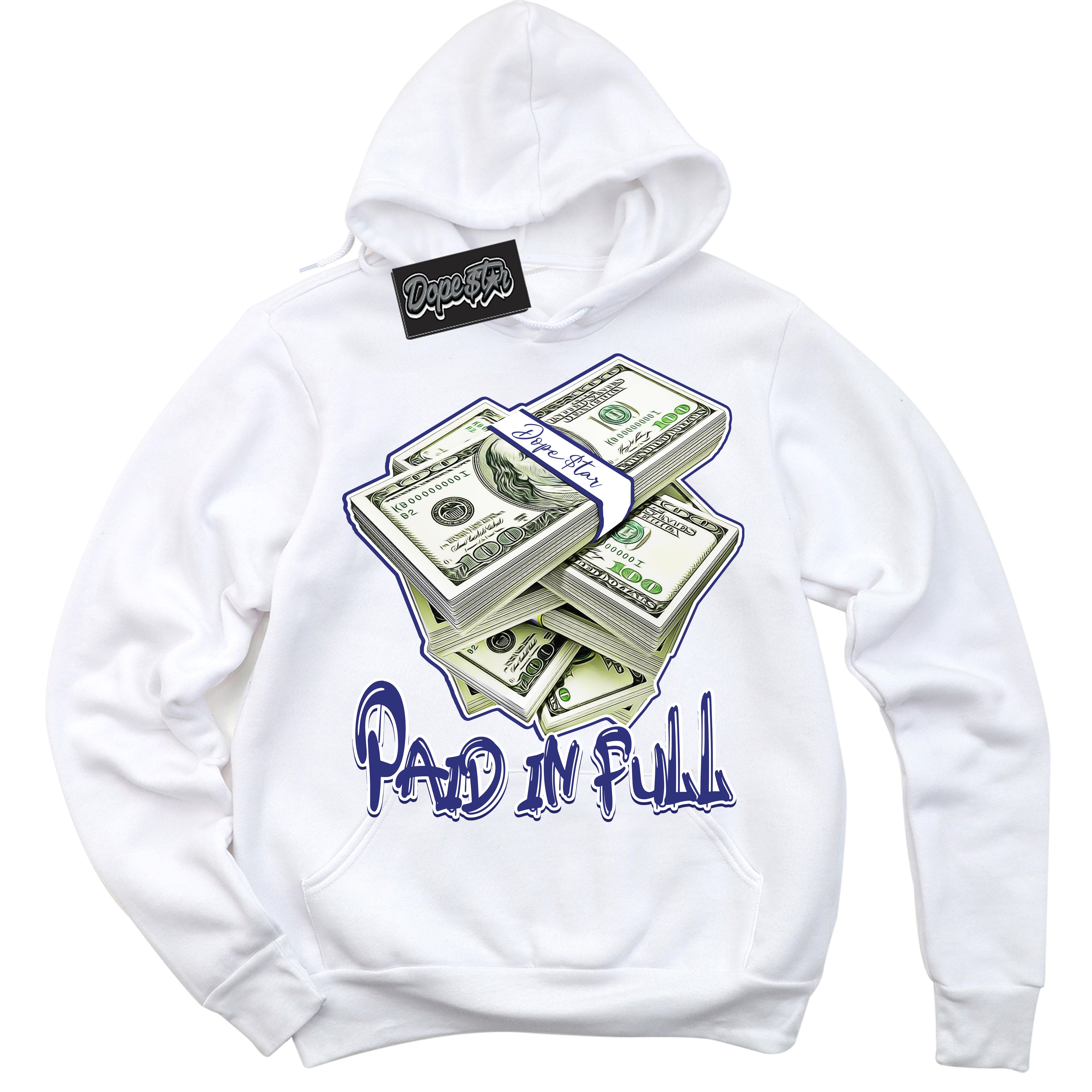 Cool White Hoodie with “ Paid In Full ” design that Perfectly Matches Concord Dunk.