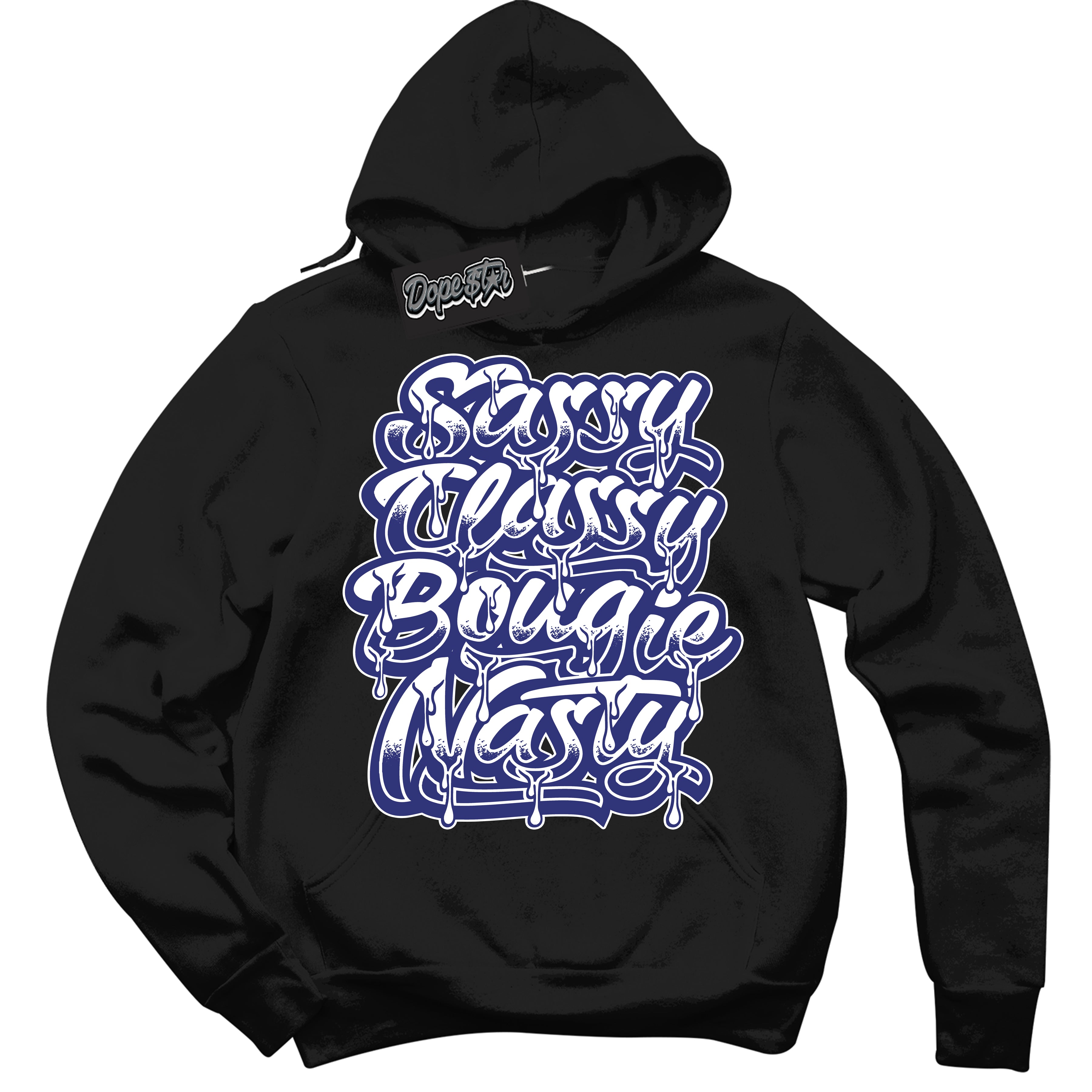 Cool Black Hoodie with “ Sassy Classy ” design that Perfectly Matches Concord Dunk.