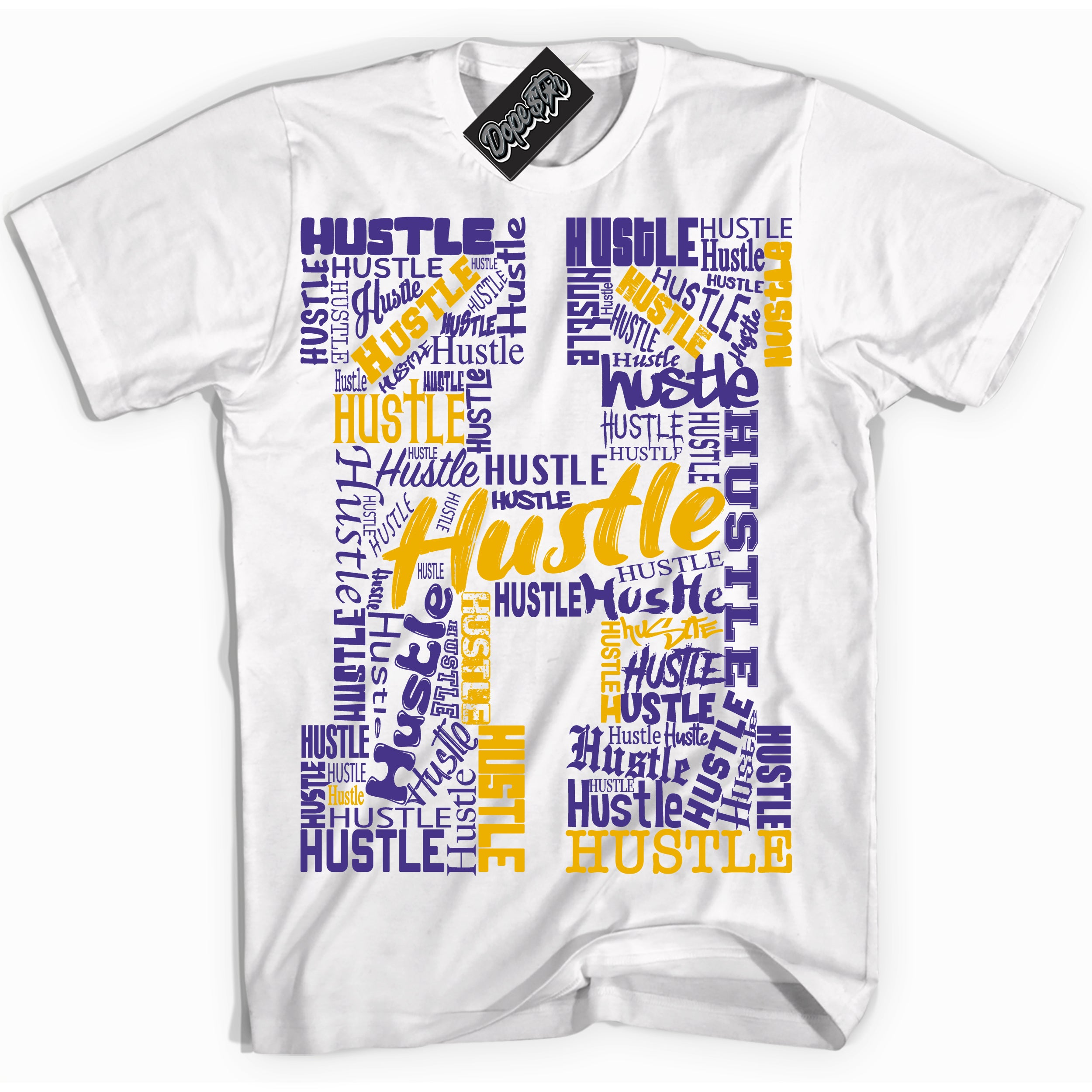 Cool Black Shirt with “Hustle H” design that perfectly matches the Kobe 8 Protro Lakers Home Sneakers.
