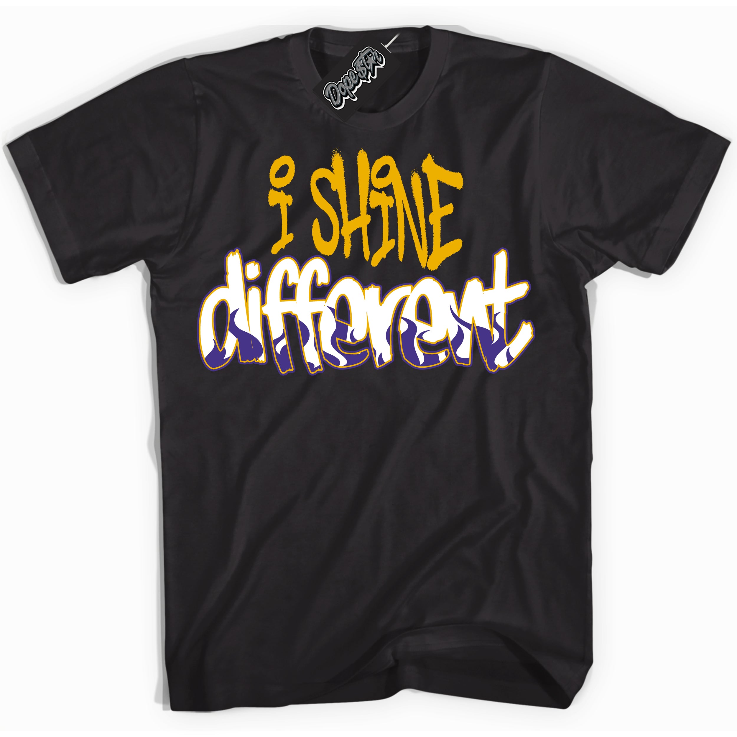 Cool Black Shirt with “I Shine Different” design that perfectly matches the Kobe 8 Protro Lakers Home Sneakers.