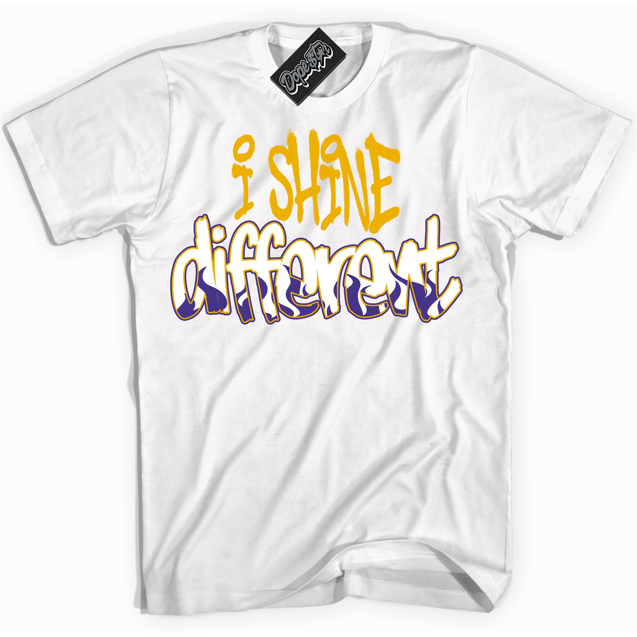 Cool White Shirt with “I Shine Different” design that perfectly matches the Kobe 8 Protro Lakers Home Sneakers.