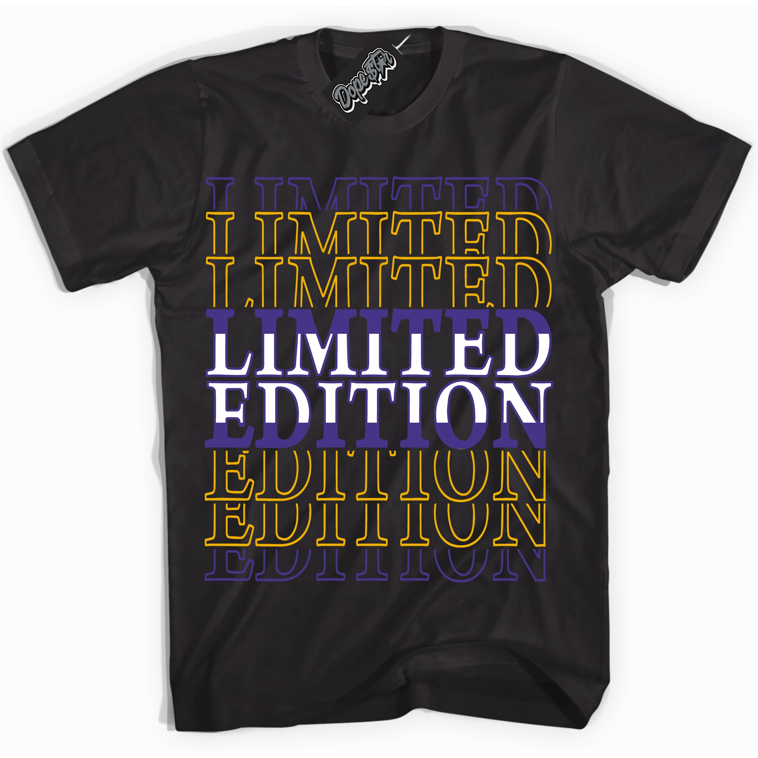 Cool Black Shirt with “Limited Edition” design that perfectly matches the Kobe 8 Protro Lakers Home Sneakers.