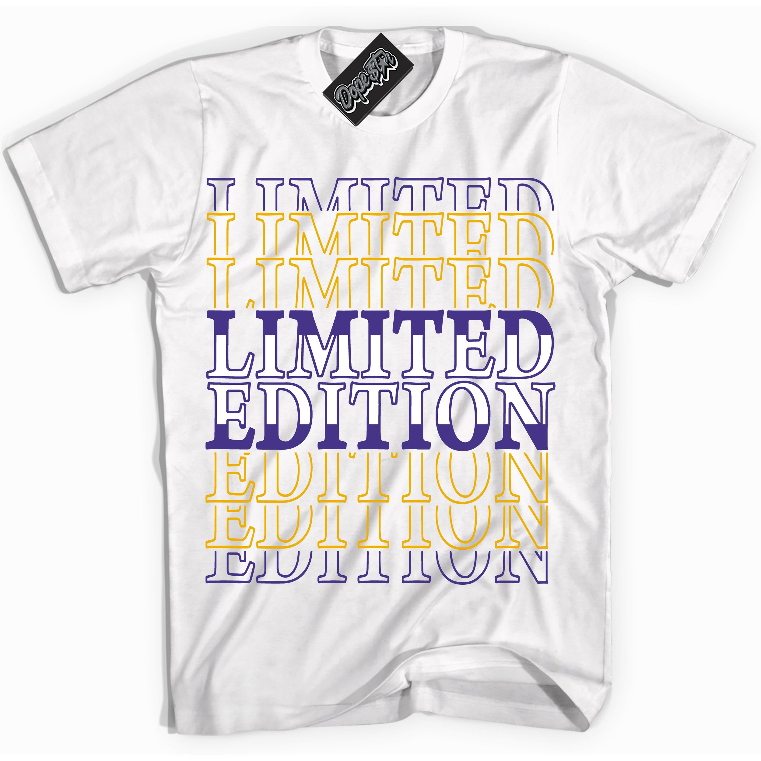 Cool White Shirt with “Limited Edition” design that perfectly matches the Kobe 8 Protro Lakers Home Sneakers.