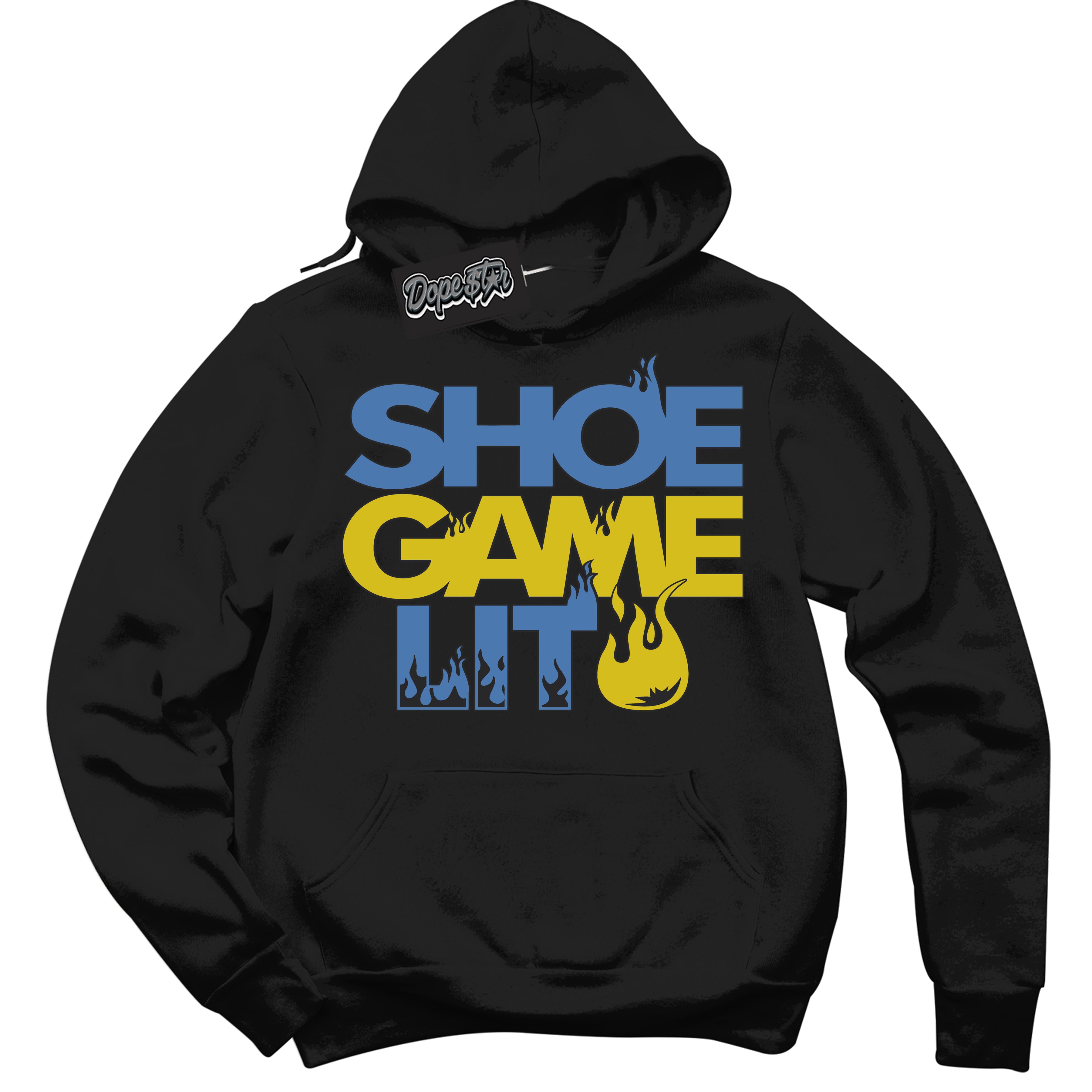Cool Black Hoodie with “ Shoe Game Lit '' design that Perfectly Matches Pro X Powerpuff Girls Bubbles Sneakers.