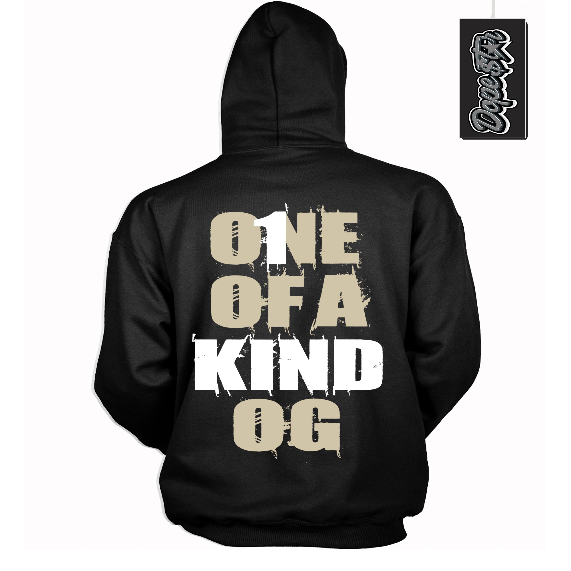 Cool Black Hoodie with “ One Of A Kind ” design that Perfectly Matches Gratitude 11s Sneakers.