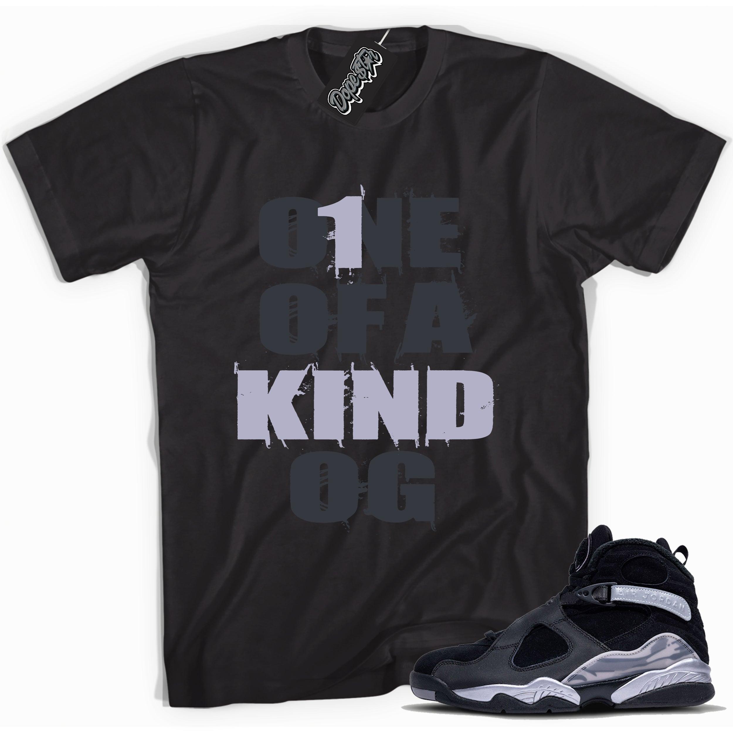 Cool Black graphic tee with “ One Of A Kind OG” print, that perfectly matches Air Jordan 8 Winterized sneakers