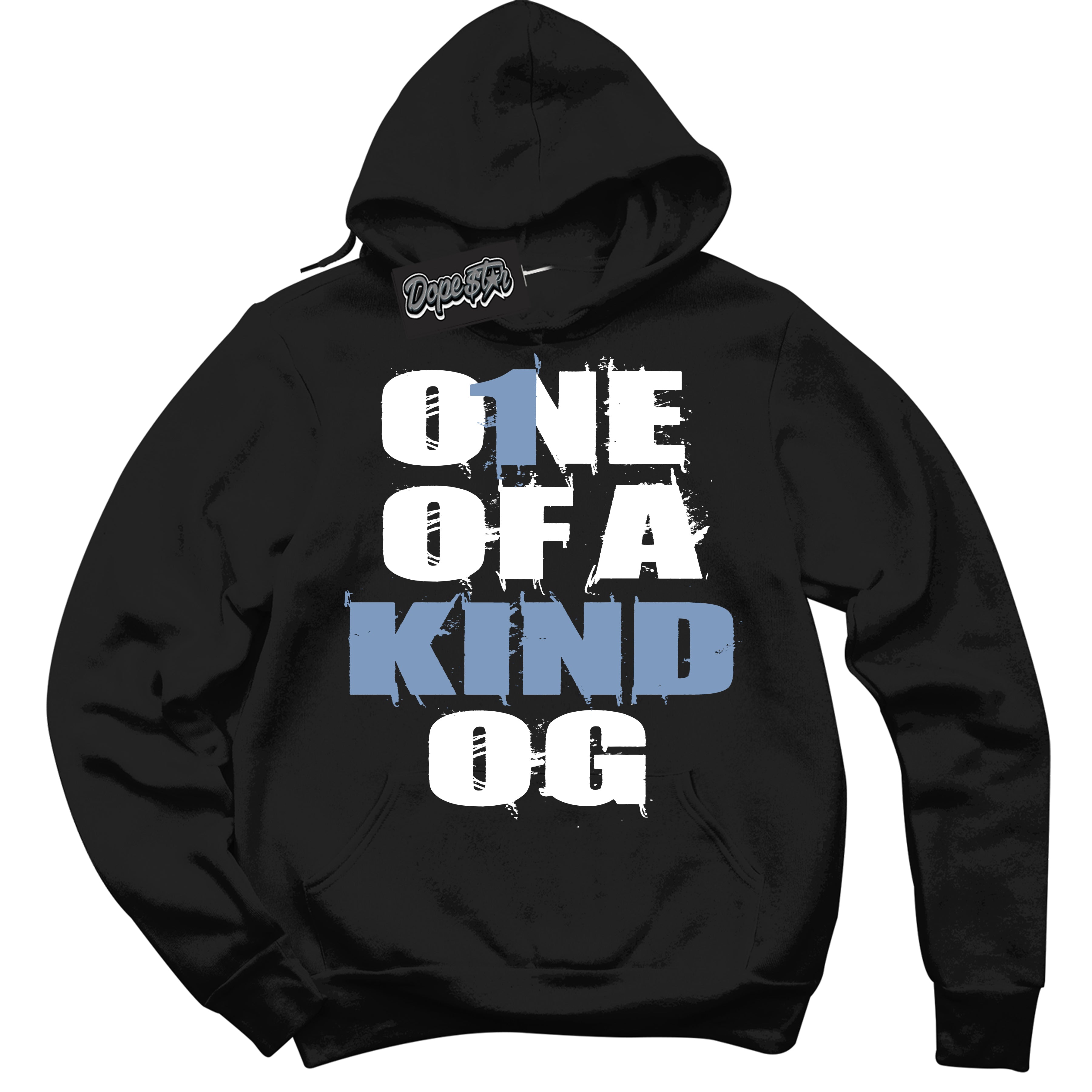 Cool Black Hoodie with “ One Of A Kind ” design that Perfectly Matches Reverse Oreo 6s Sneakers.