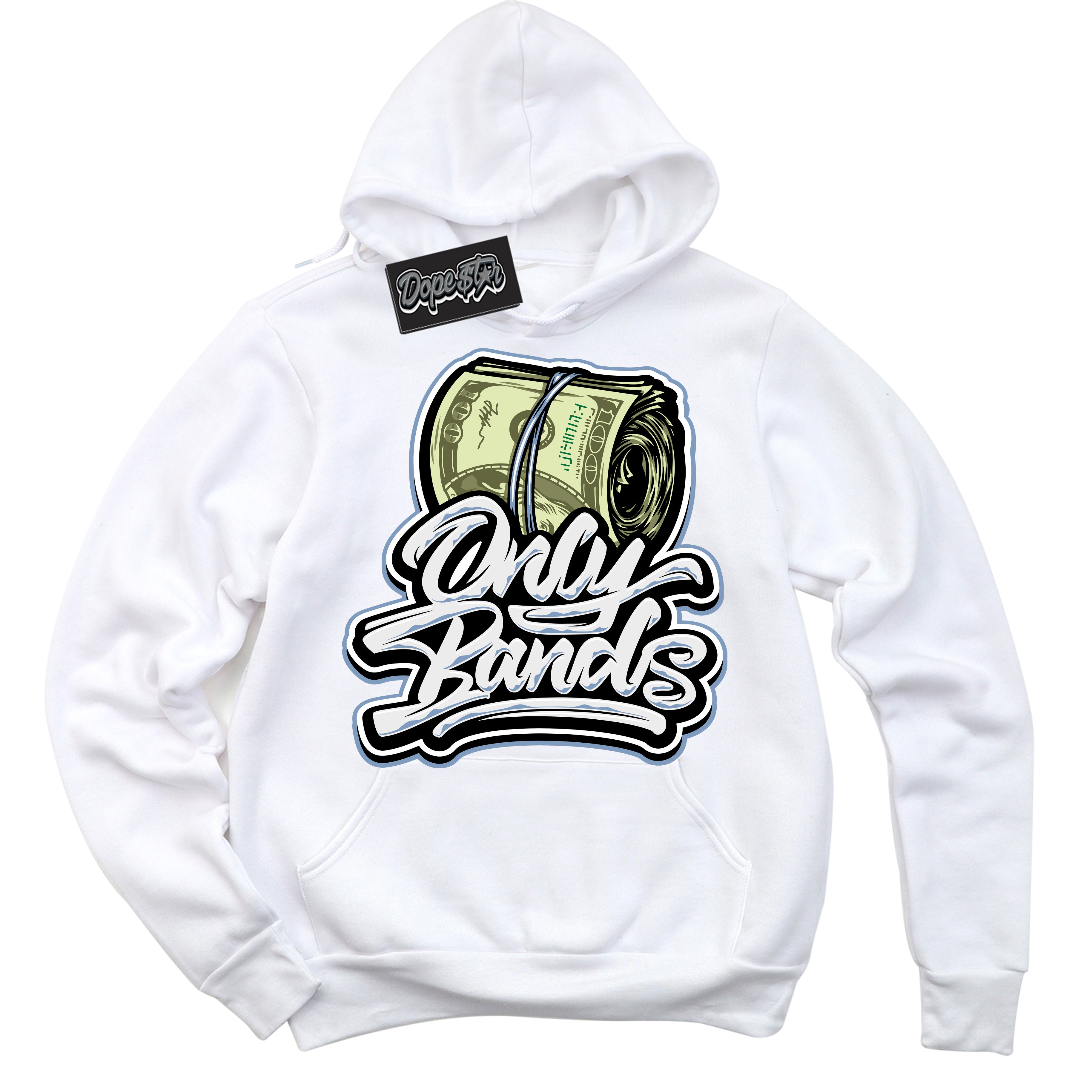 Cool White Hoodie with “ Only Bands ” design that Perfectly Matches Reverse Oreo 6s Sneakers.