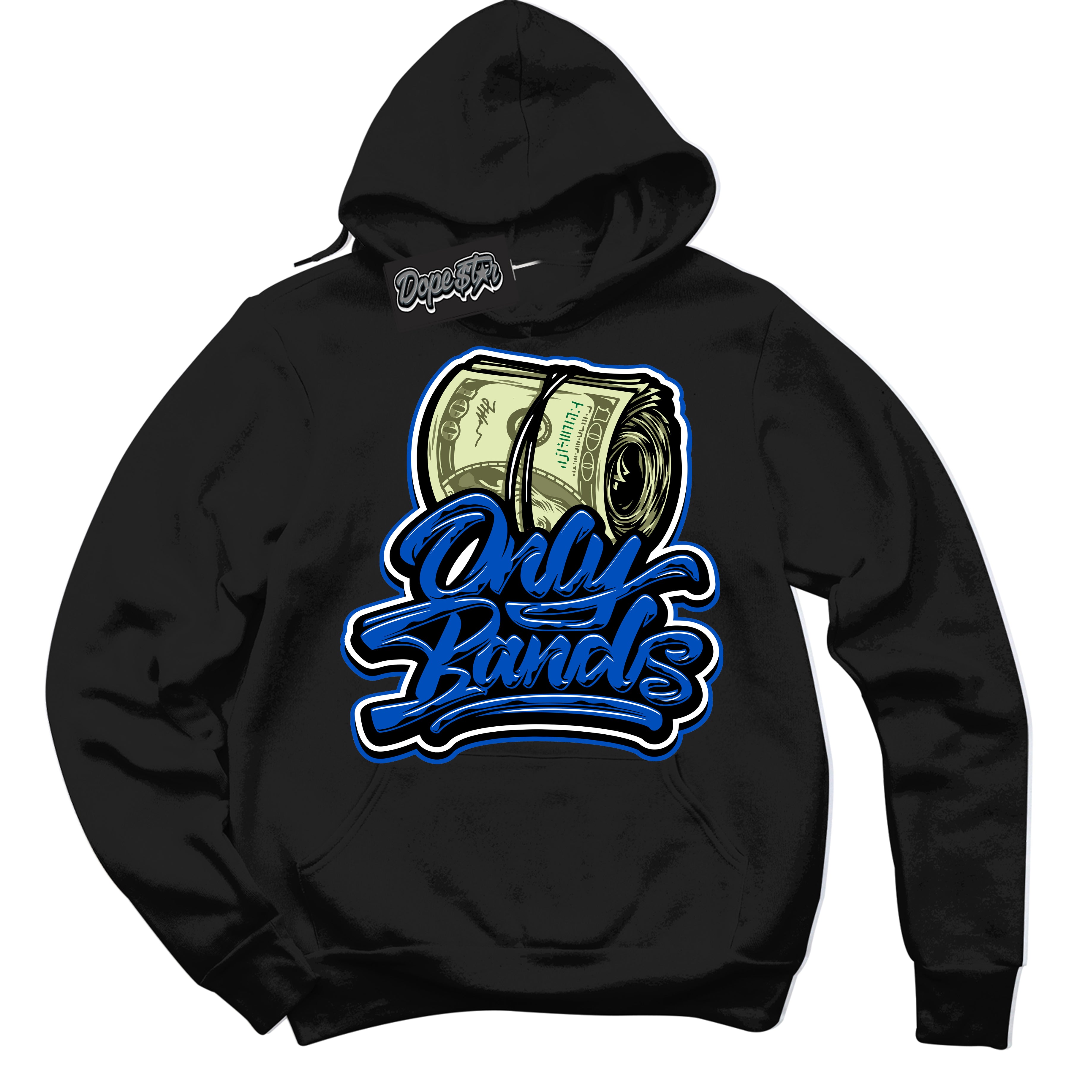 Dunk Low Astronomy Blue 'Only Bands' Hoodie – Black Streetwear Sweatshirt | Sneaker Matching Hoodie for Dunk Low Astronomy Blue | Men's & Women's Streetwear Outfit by Sneaker Shirts Outlet.