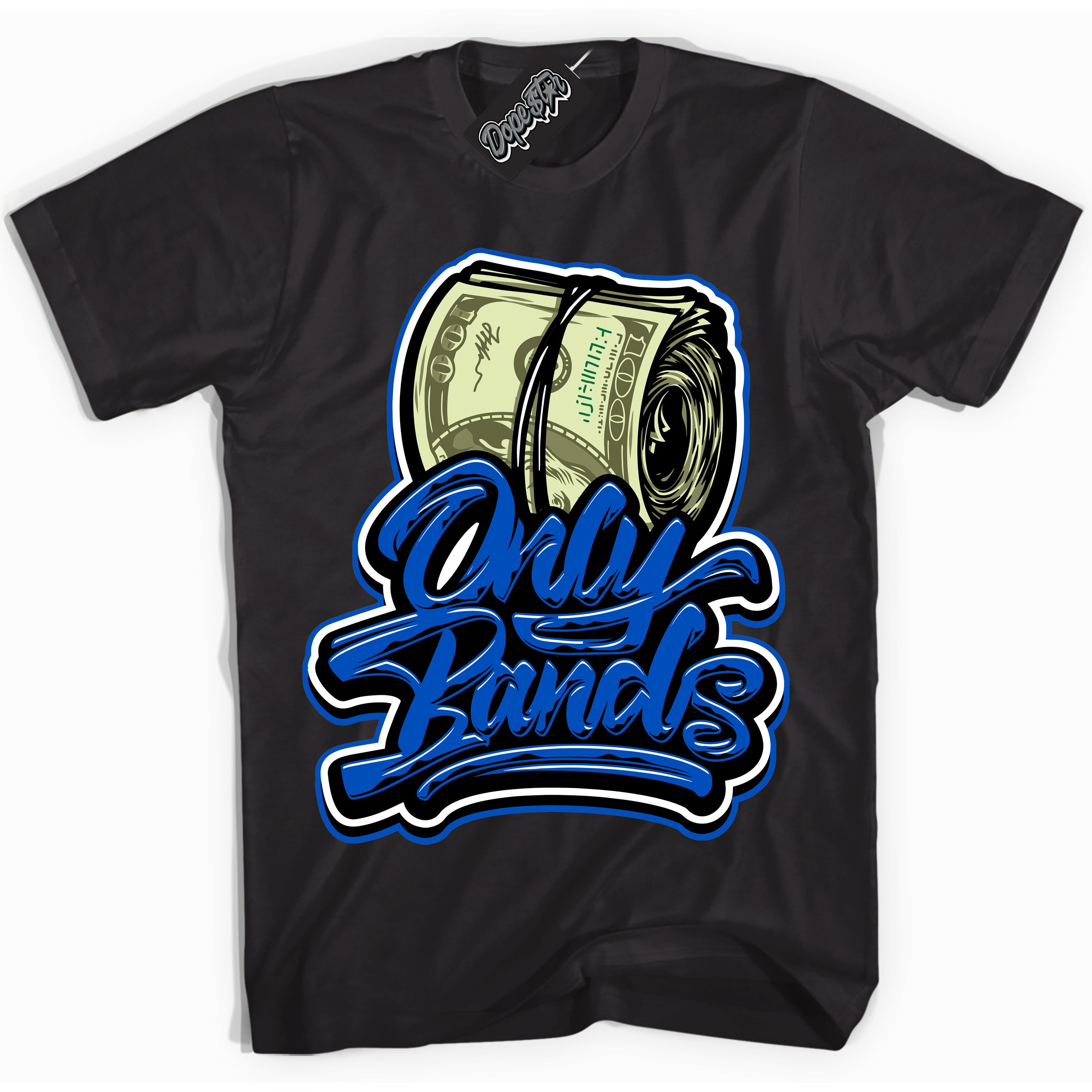 Dunk Low Astronomy Blue 'Only Bands' Shirt – Black Streetwear T-Shirt | Sneaker Matching Tee for Dunk Low Astronomy Blue | Men's & Women's Streetwear Outfit by Sneaker Shirts Outlet.
