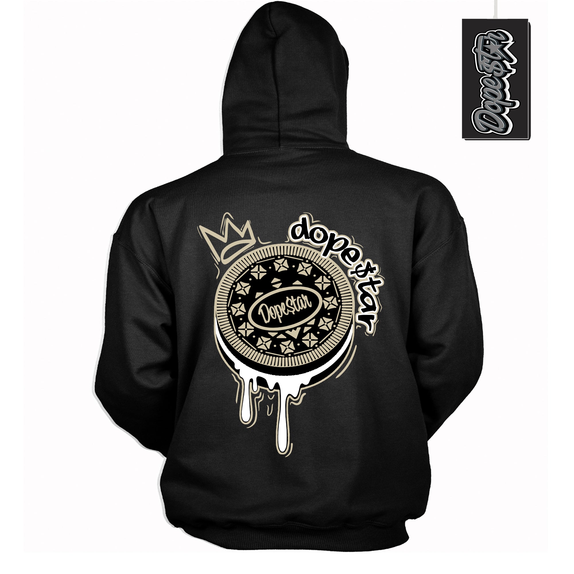 Cool Black Hoodie with “ Oreo DS ” design that Perfectly Matches Gratitude 11s Sneakers.