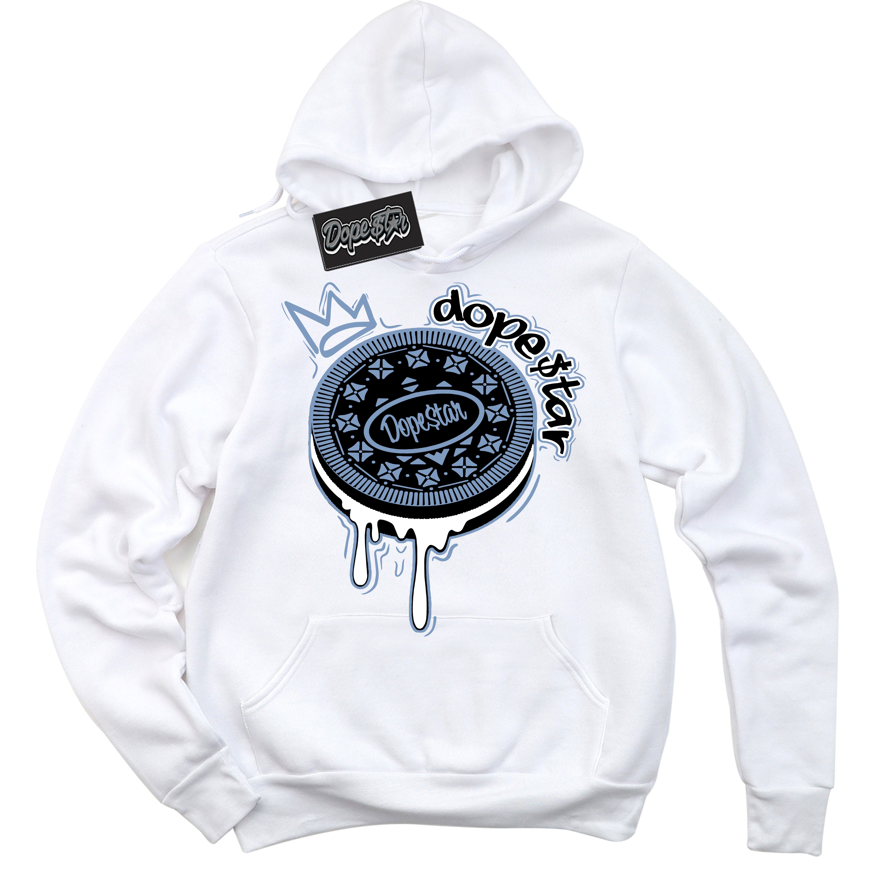 Cool White Hoodie with “ Oreo DS ” design that Perfectly Matches Reverse Oreo 6s Sneakers.