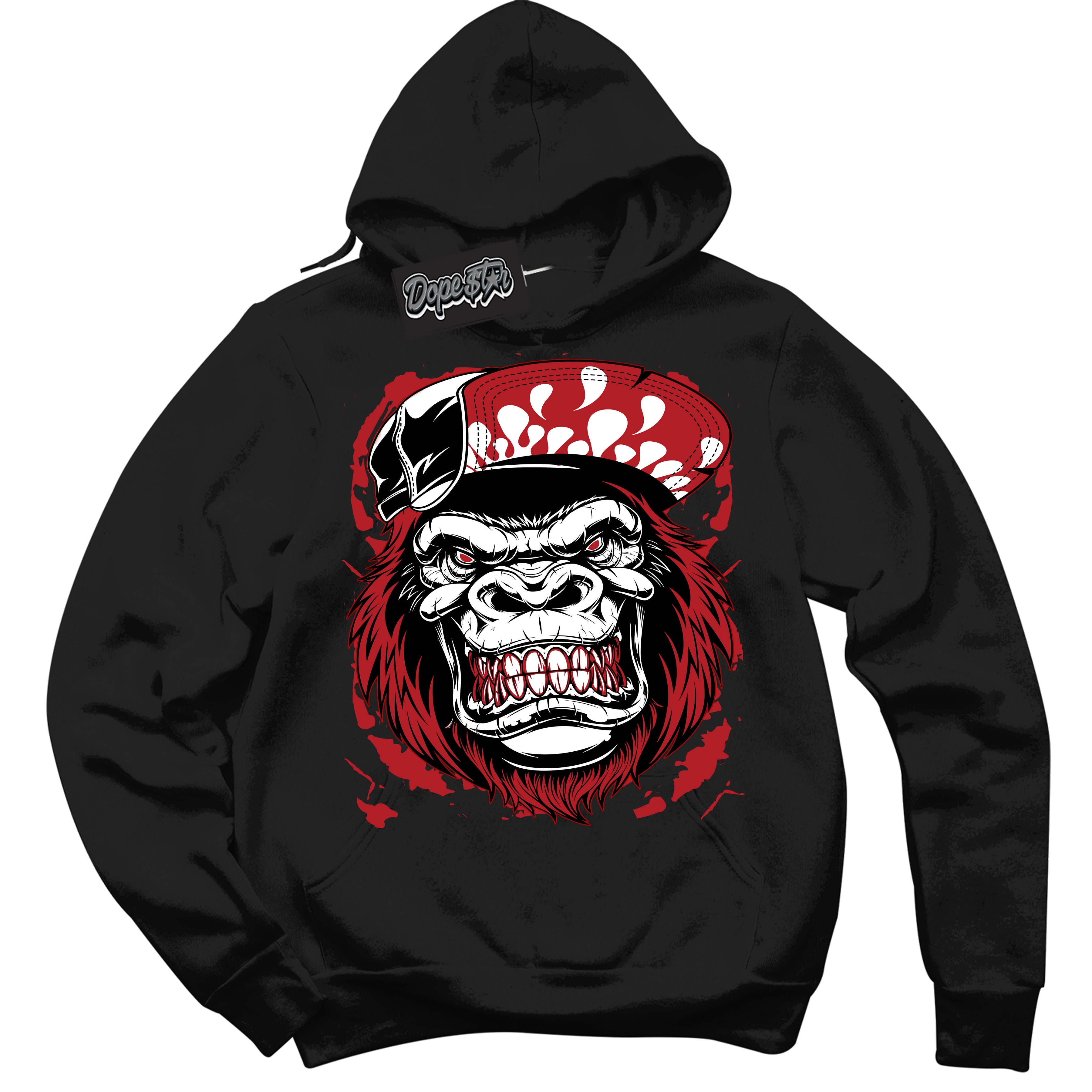 Cool Black Hoodie with “ Gorilla Beast ” design that Perfectly Matches Pro J Pack Chicago Dunks.