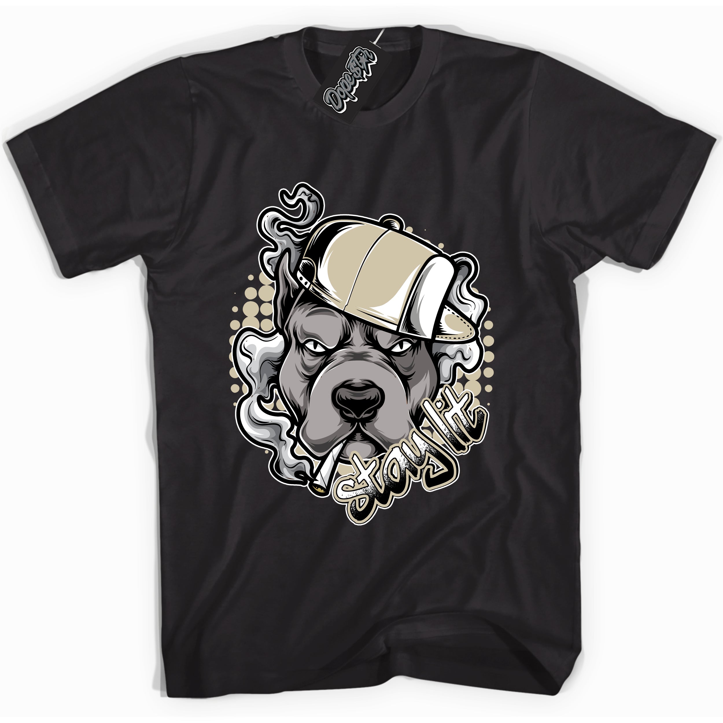 Cool Black graphic tee with “ Stay Lit ” print, that perfectly matches AIR JORDAN 11 GRATITUDE sneakers