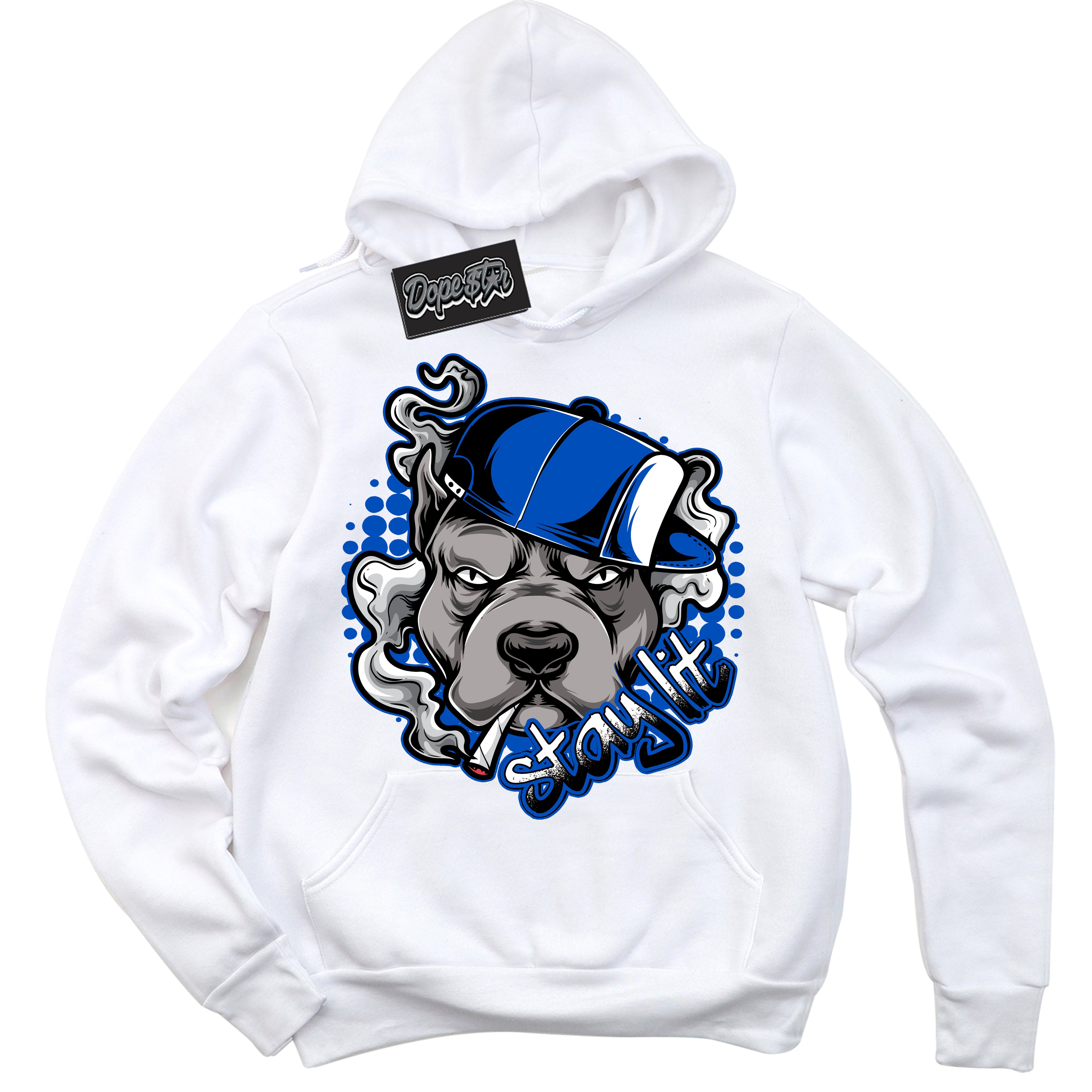 Dunk Low Astronomy Blue 'Stay Lit' Hoodie – White Streetwear Sweatshirt | Sneaker Matching Hoodie for Dunk Low Astronomy Blue | Men's & Women's Streetwear Outfit by Sneaker Shirts Outlet.