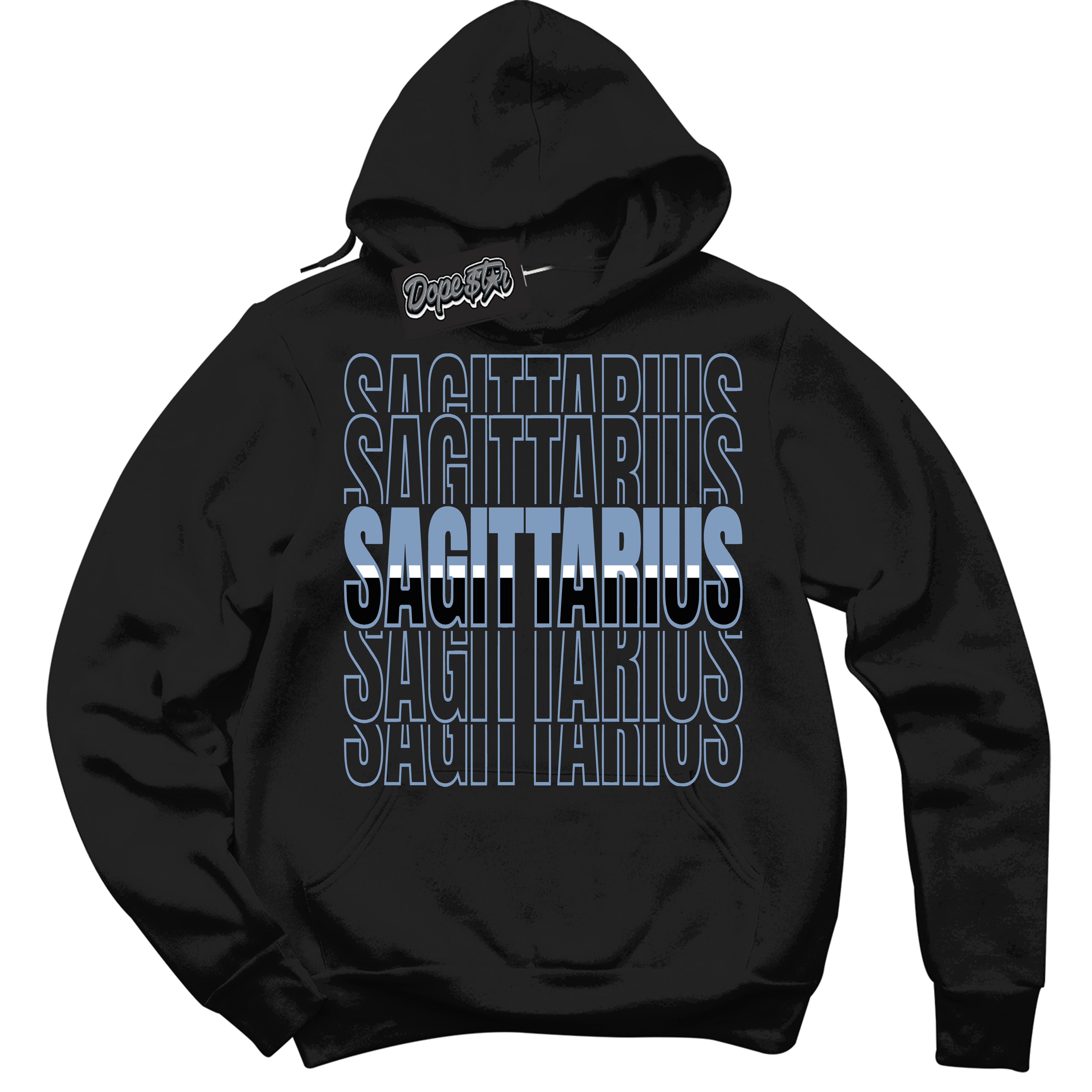 Cool Black Hoodie with “ Sagittarius ” design that Perfectly Matches Reverse Oreo 6s Sneakers.