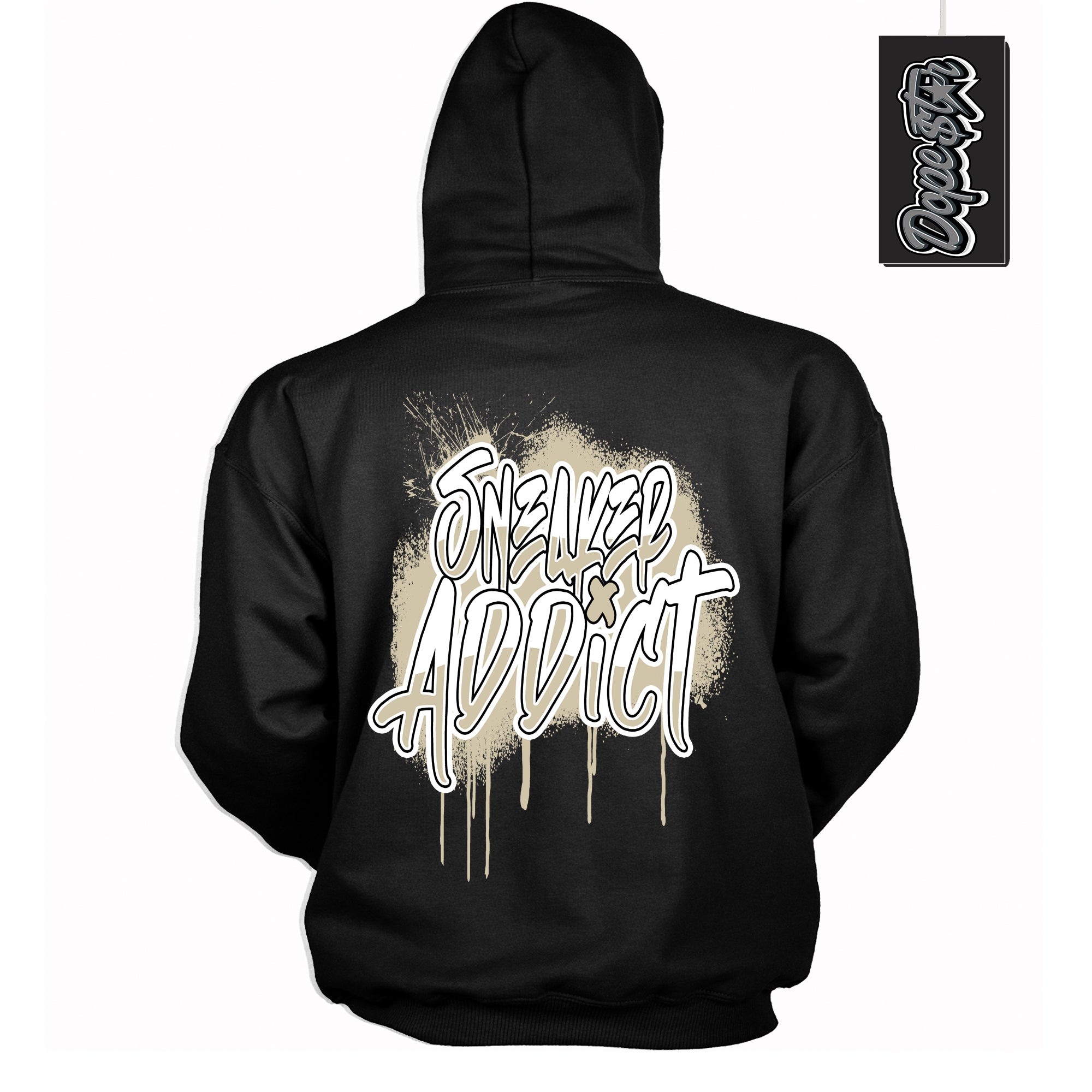 Cool Black Hoodie with “ Sneaker Addict ” design that Perfectly Matches Gratitude 11s Sneakers.