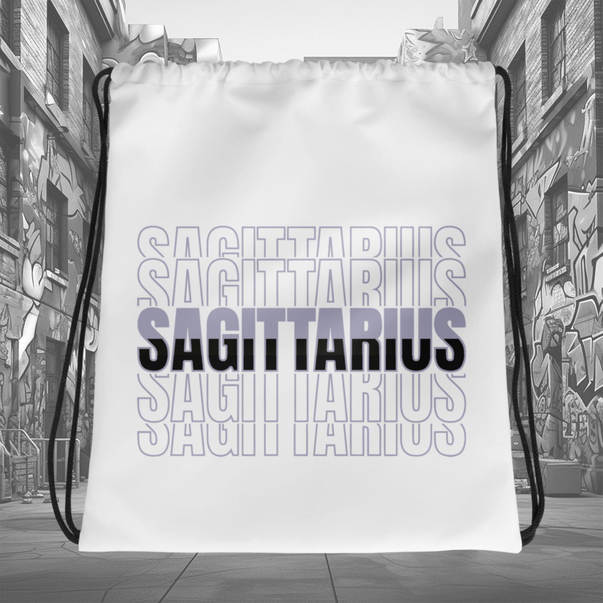Amazing White Sagittarius Drawstring Bag Air Jordan 8 Winterized photo.