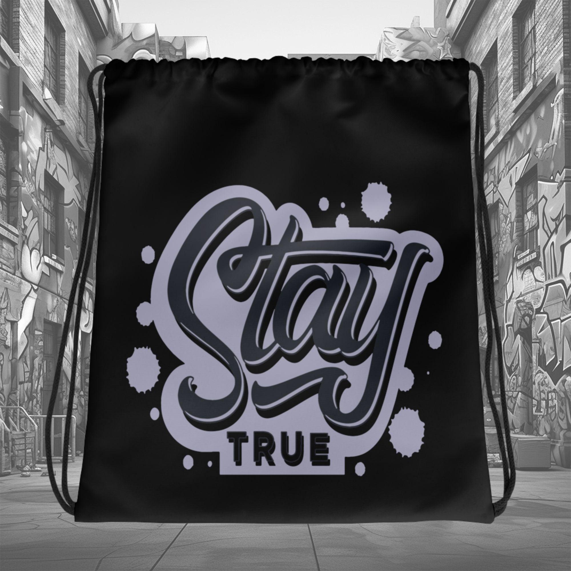 Amazing Black Stay True Drawstring Bag Air Jordan 8 Winterized photo.