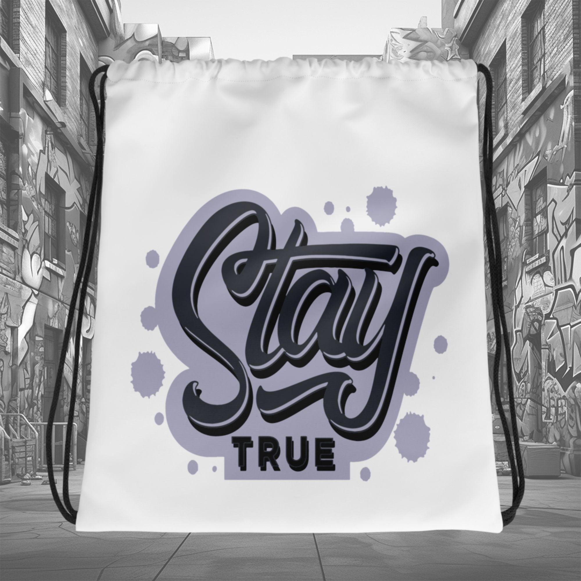 Amazing White Stay True Drawstring Bag Air Jordan 8 Winterized photo.