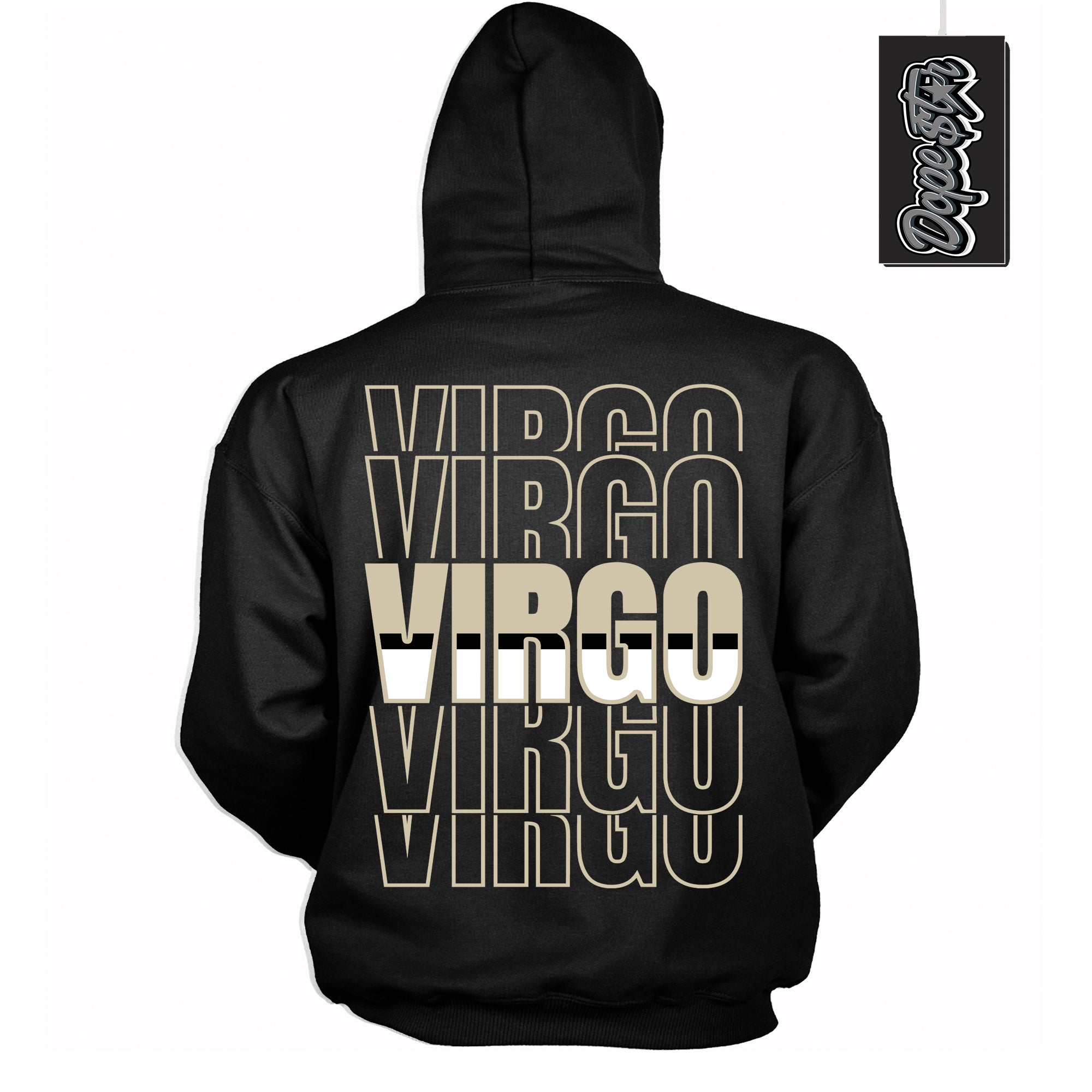Cool Black Hoodie with “ Virgo ” design that Perfectly Matches Gratitude 11s Sneakers.
