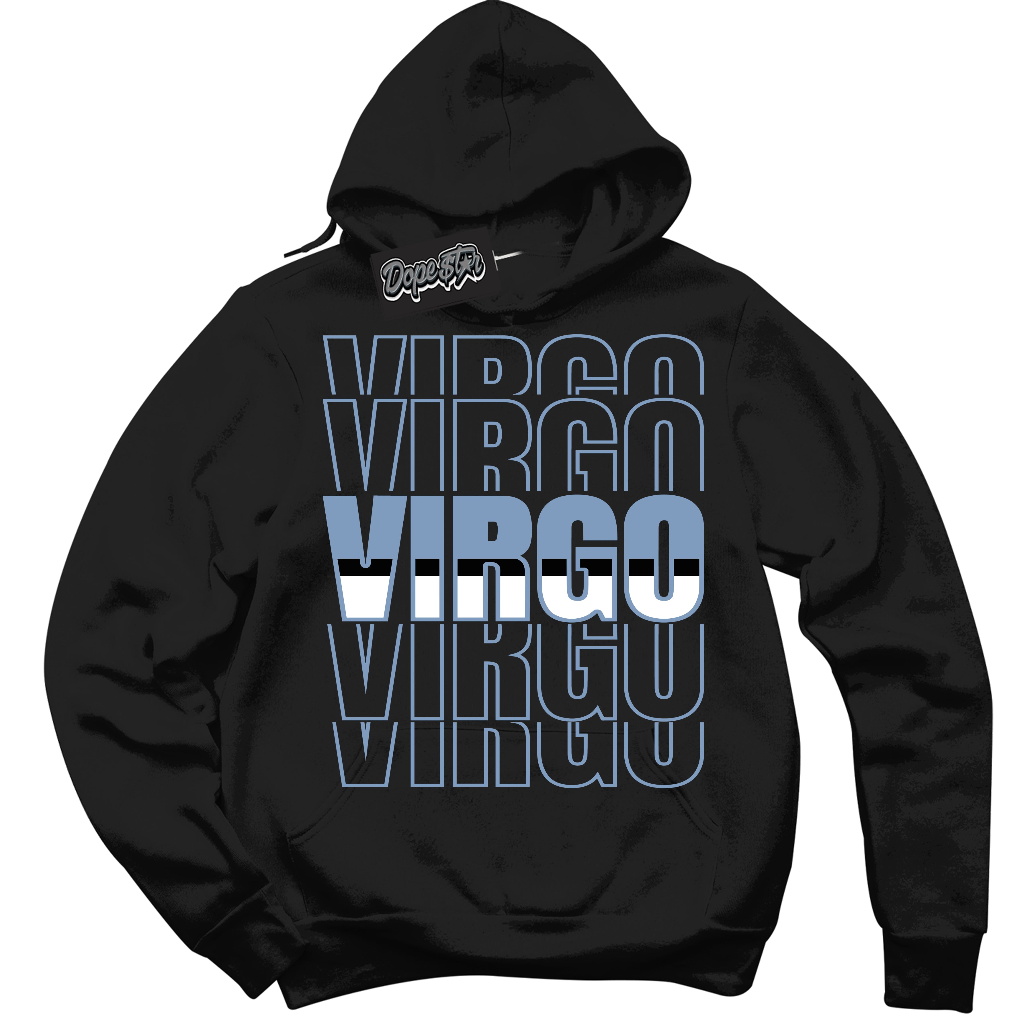 Cool Black Hoodie with “ Virgo ” design that Perfectly Matches Reverse Oreo 6s Sneakers.
