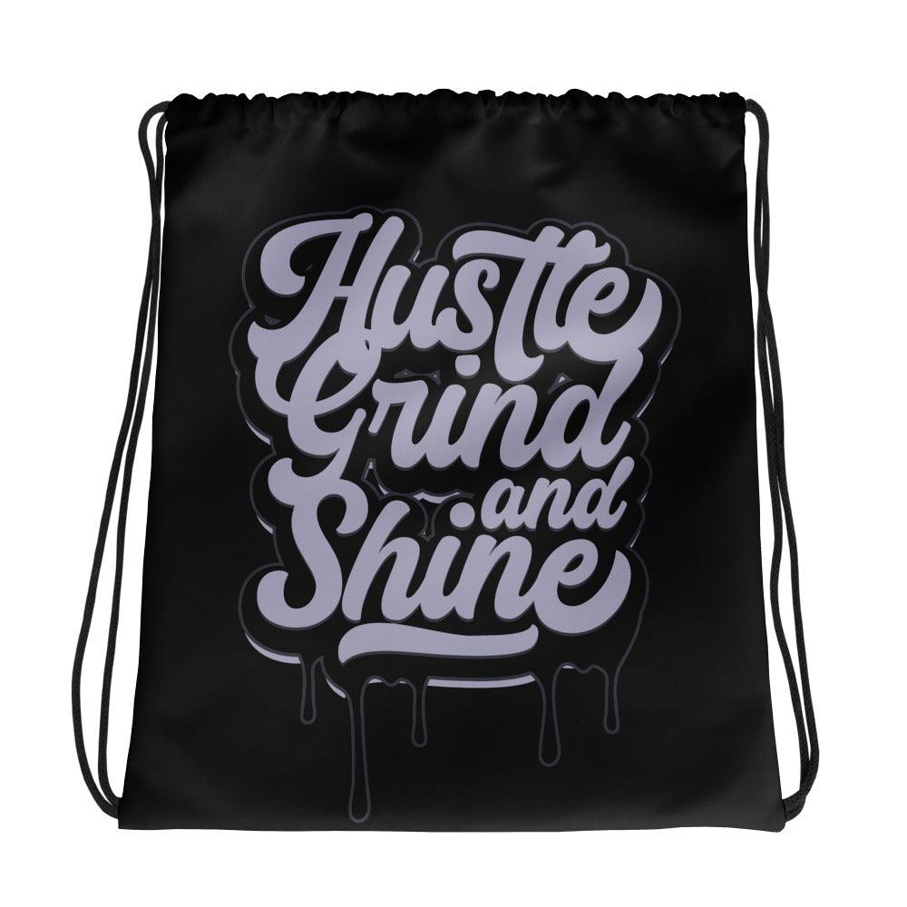 Amazing Black Hustle Grind and Shine Drawstring Bag Air Jordan 8 Winterized photo.