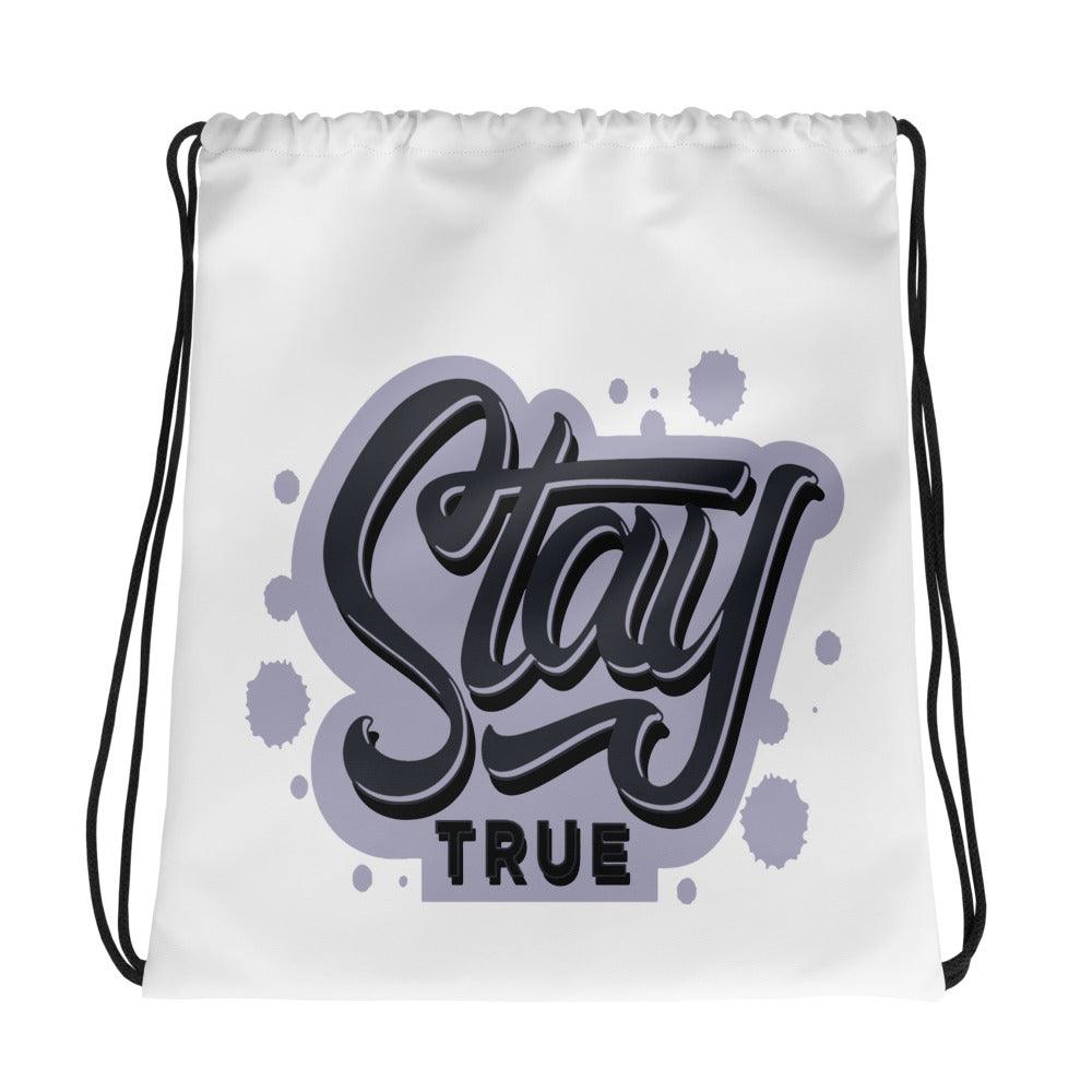 Amazing White Stay True Drawstring Bag Air Jordan 8 Winterized photo.