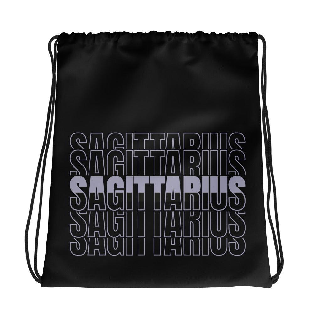 Amazing Black Sagittarius Drawstring Bag Air Jordan 8 Winterized photo.