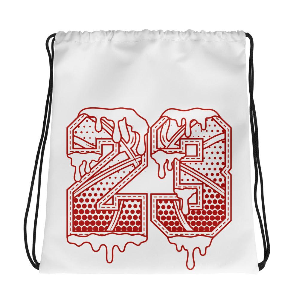Amazing White 23 BALL Drawstring Bag Air Jordan 11 Cherry photo.