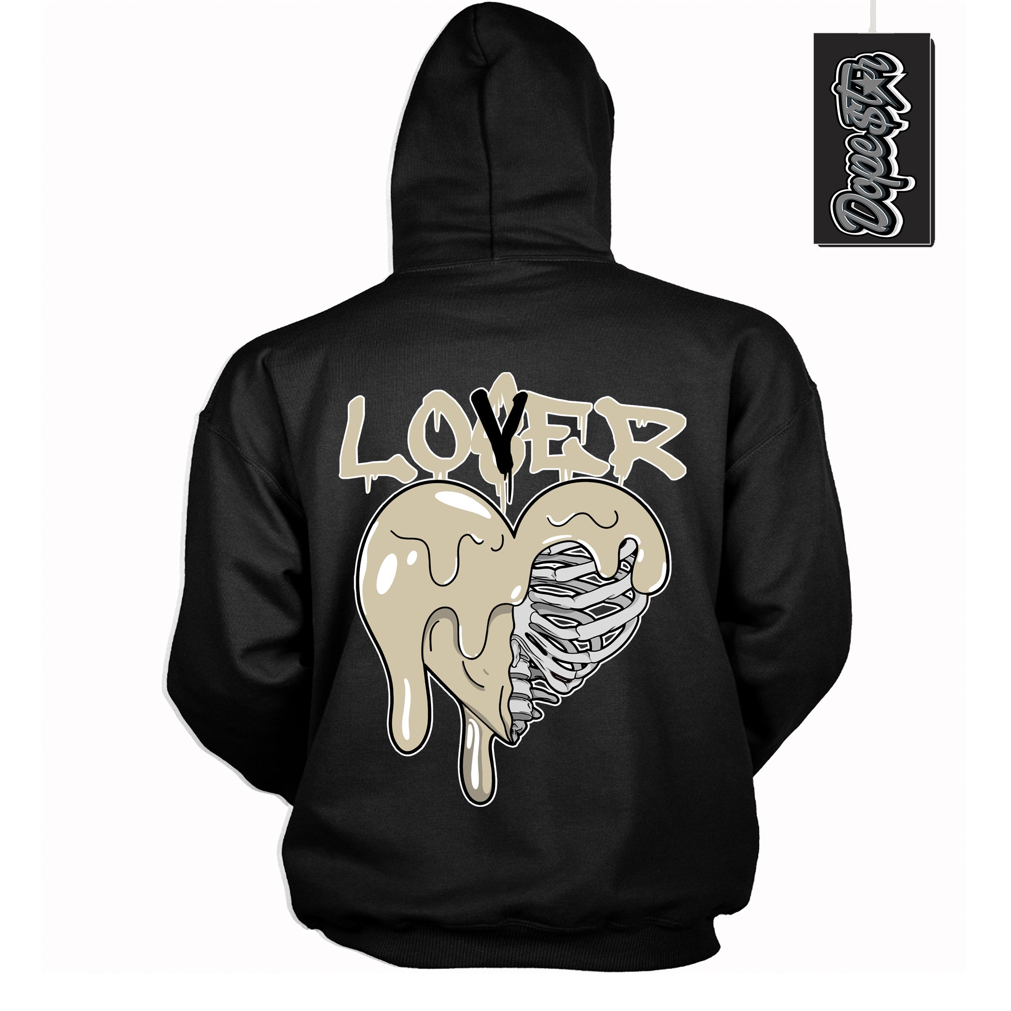 Cool Black Hoodie with “ Lover Loser ” design that Perfectly Matches Gratitude 11s Sneakers.